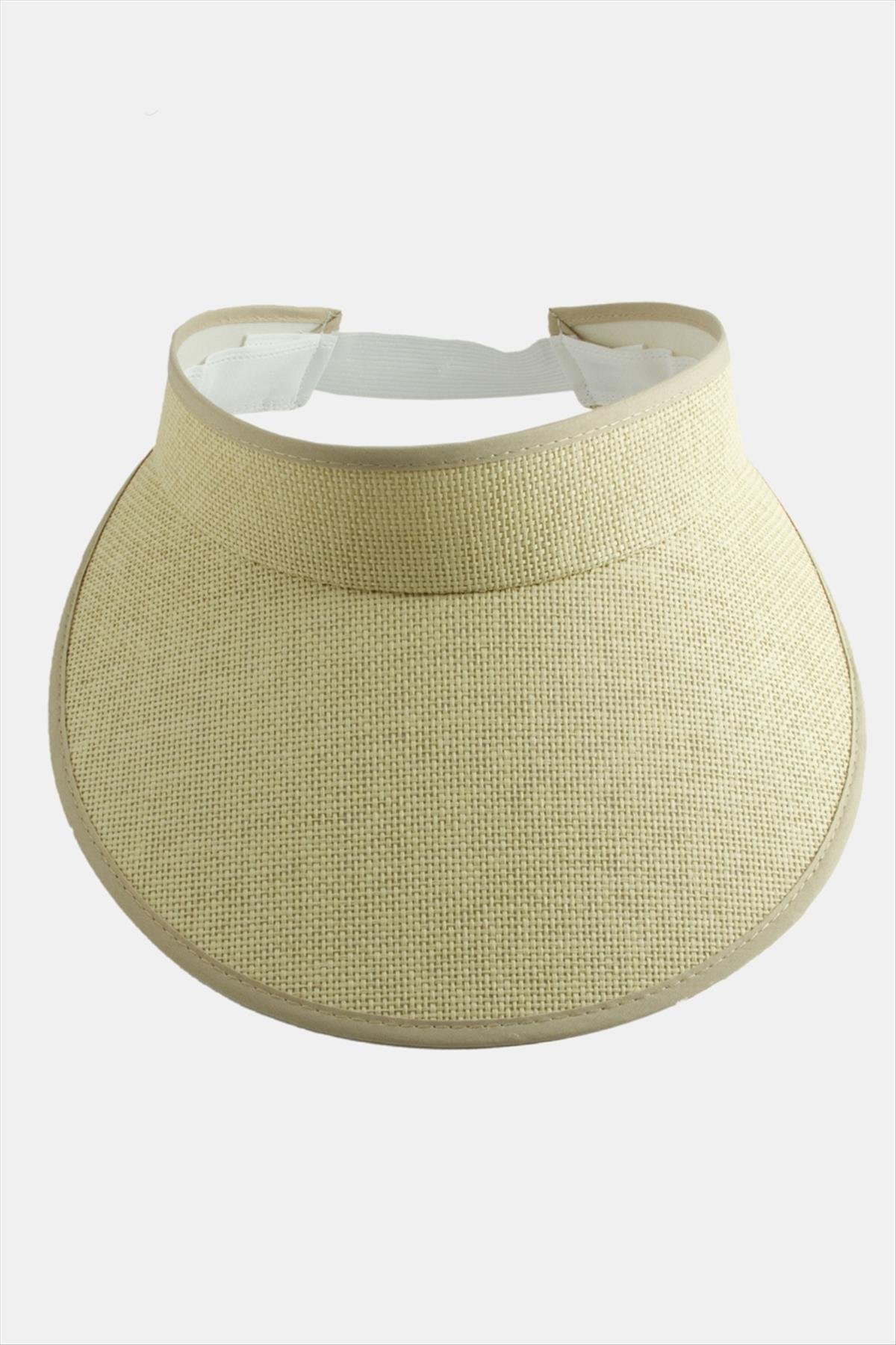 Kasketli Hasır Tennis Şapkası