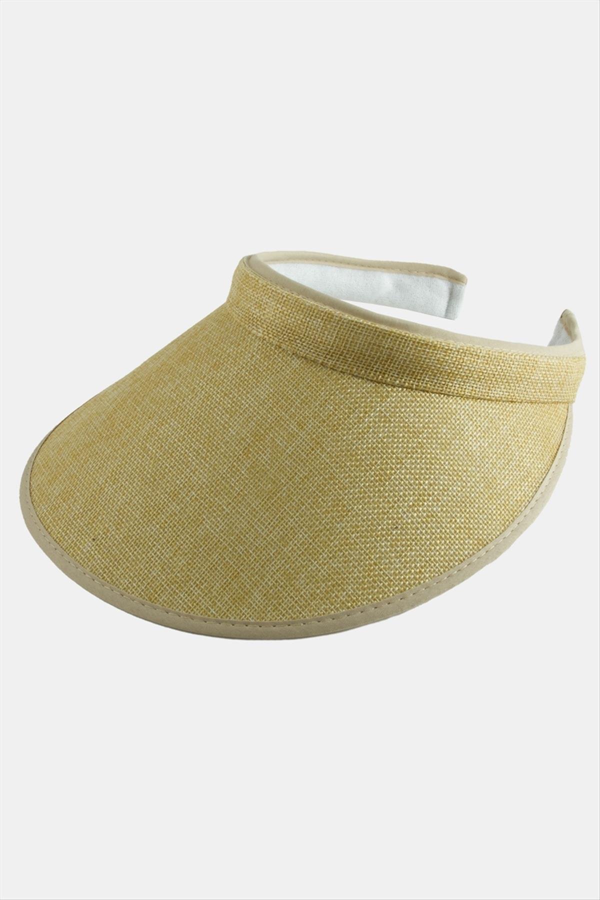 Kasketli Hasır Tennis Şapkası