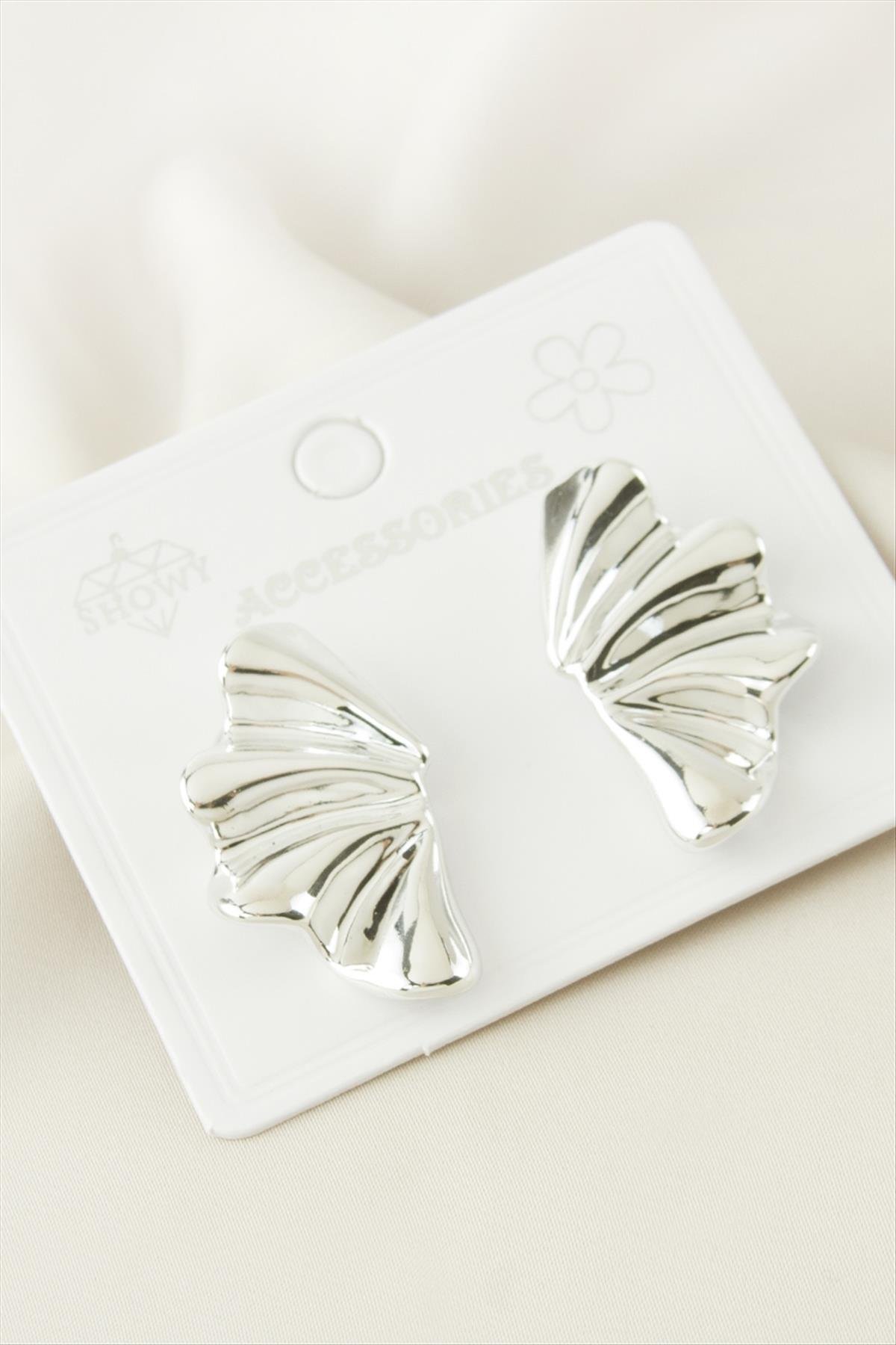 Kelebek Kanat Plastik Küpe