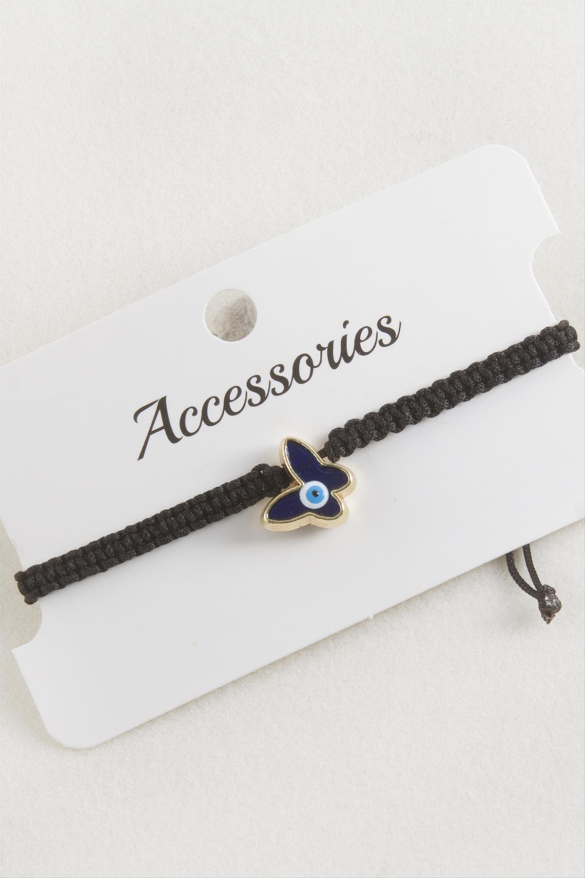 Kelebek Makrome Örgülü Bileklik