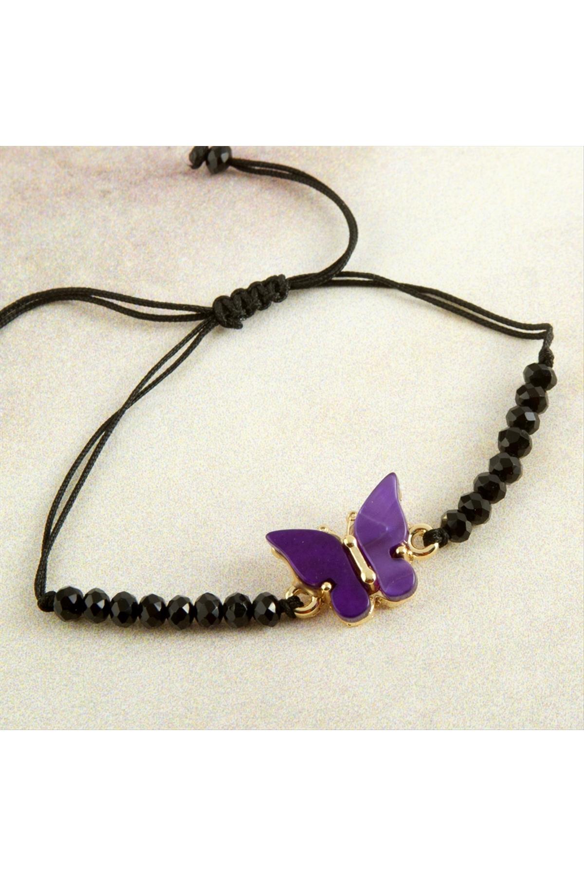 Kelebek Sedef Kristal Bileklik