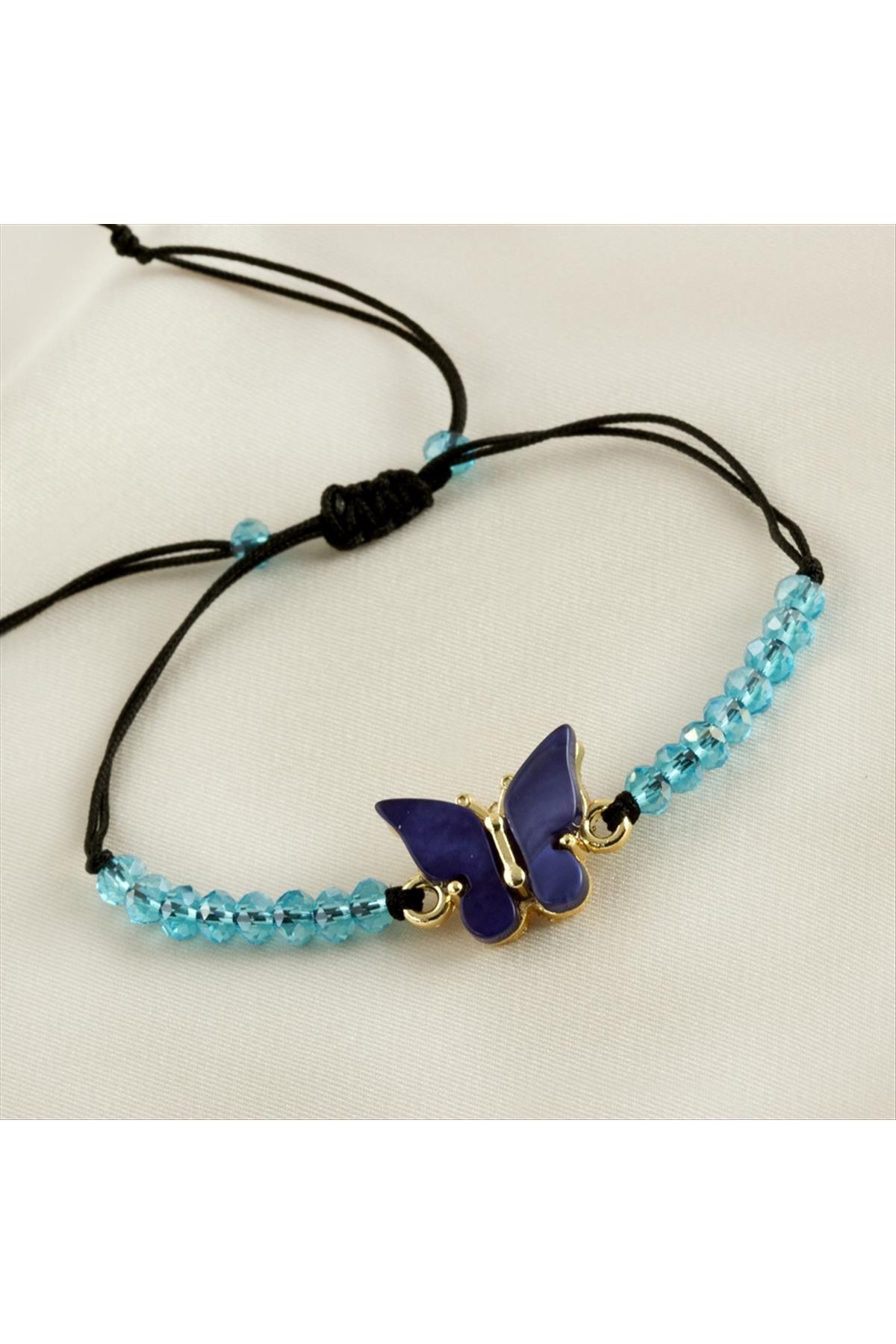 Kelebek Sedef Kristal Bileklik