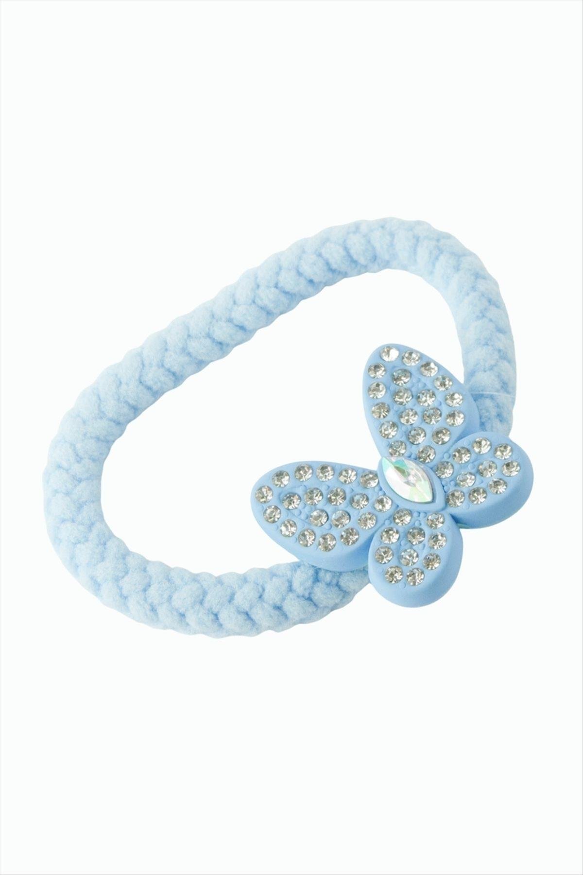 Kelebek Taşlı Lastikli Toka