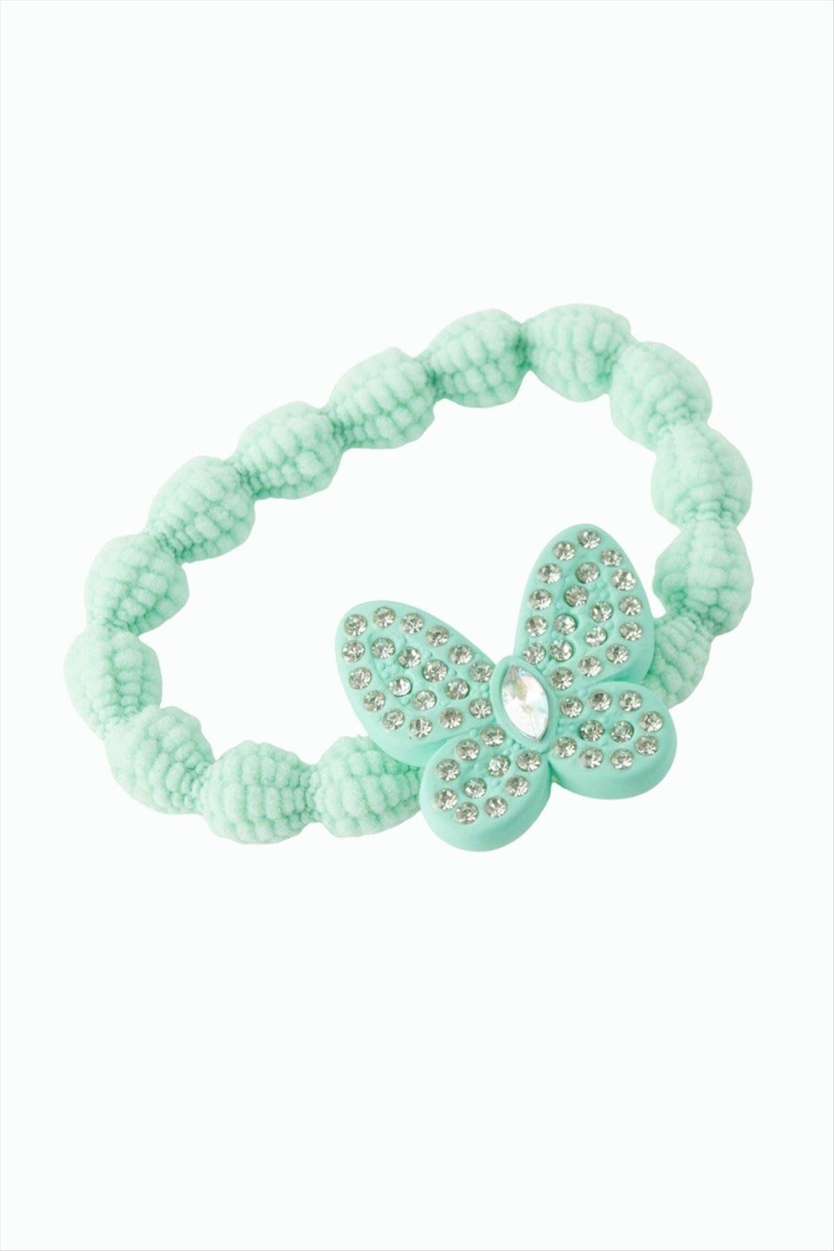 Kelebek Taşlı Lastikli Toka