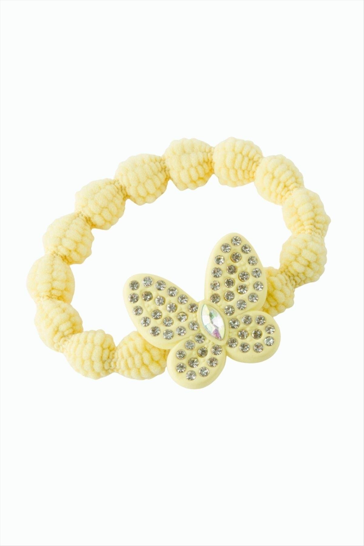 Kelebek Taşlı Lastikli Toka