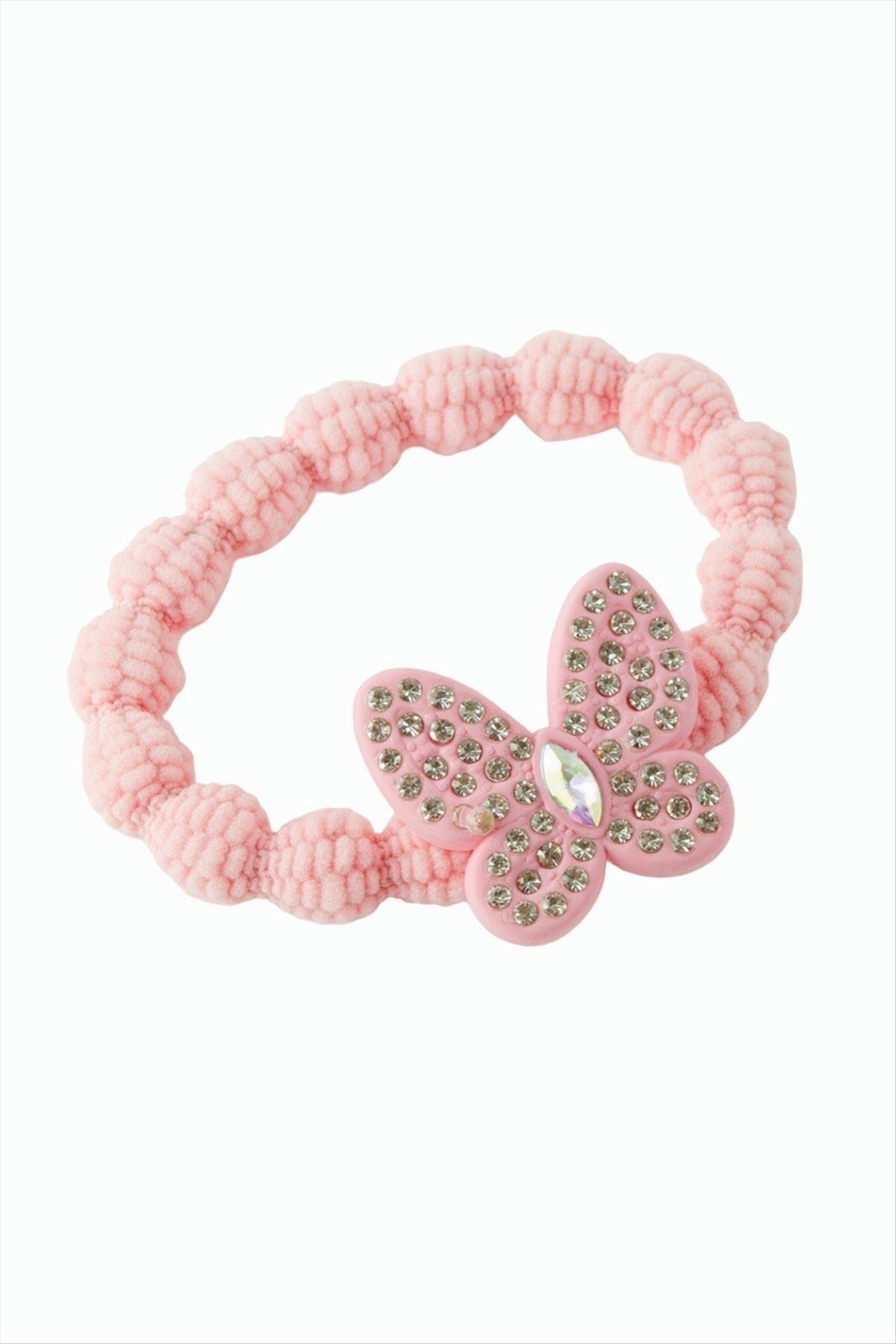 Kelebek Taşlı Lastikli Toka