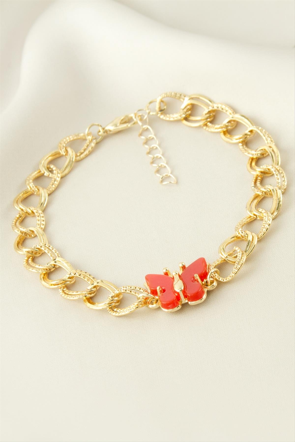 Kelebek Zincirli Bileklik