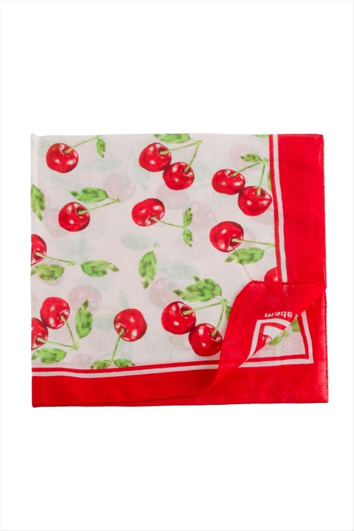 Kiraz Desenli Bandana 50*50