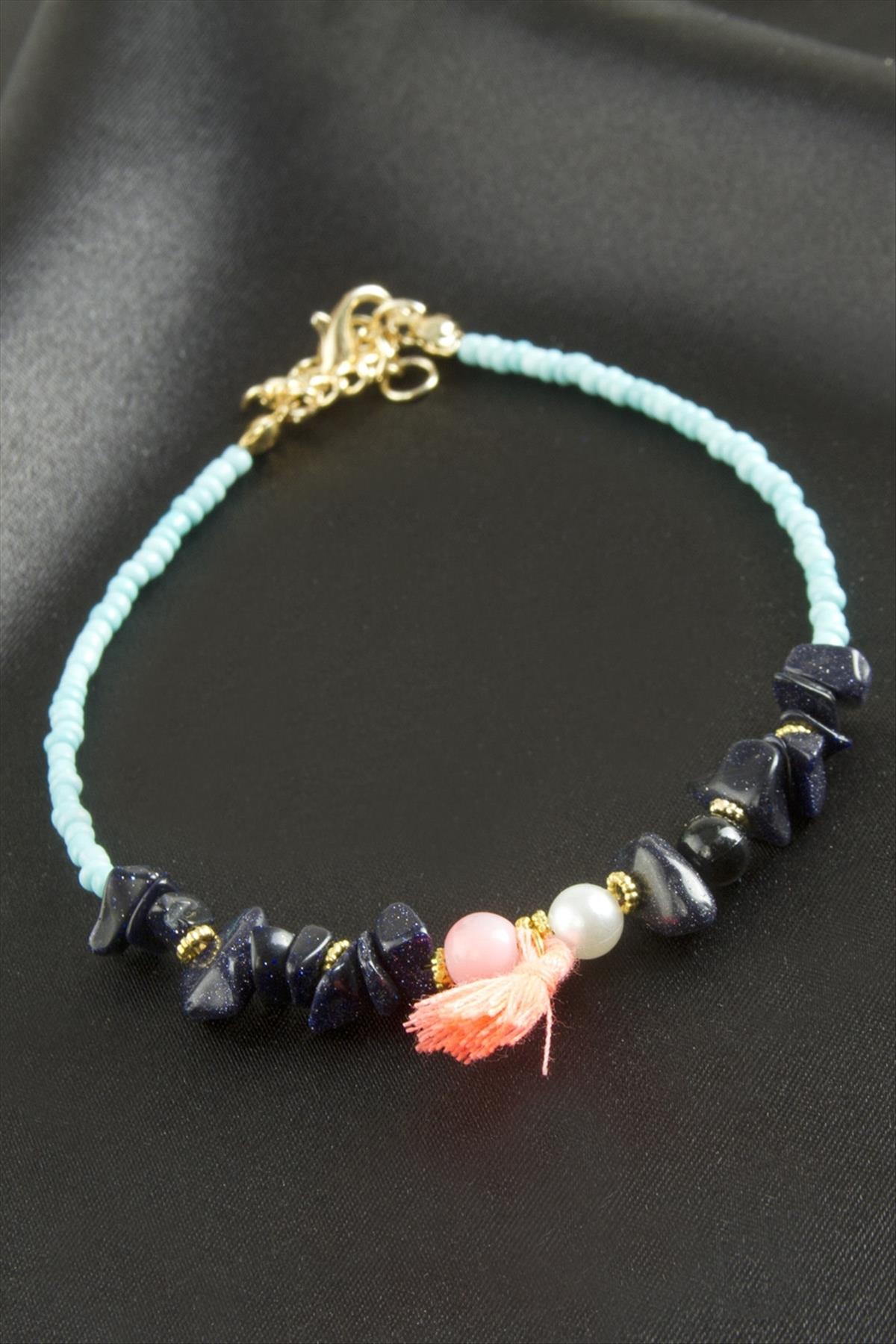 Kırık Doğaltaş Miyoki Boncuk Bileklik