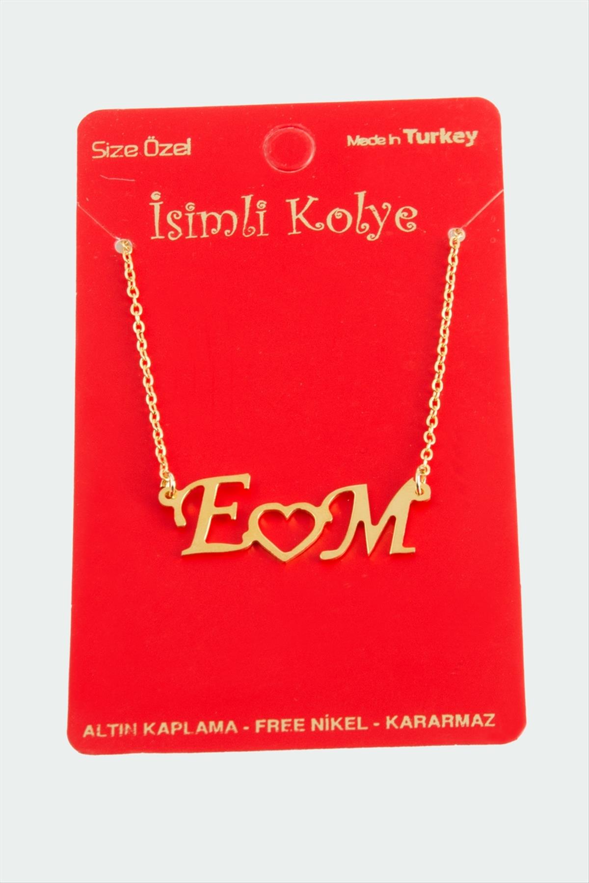 Kişiye Özel İsim Yazılı Kolye