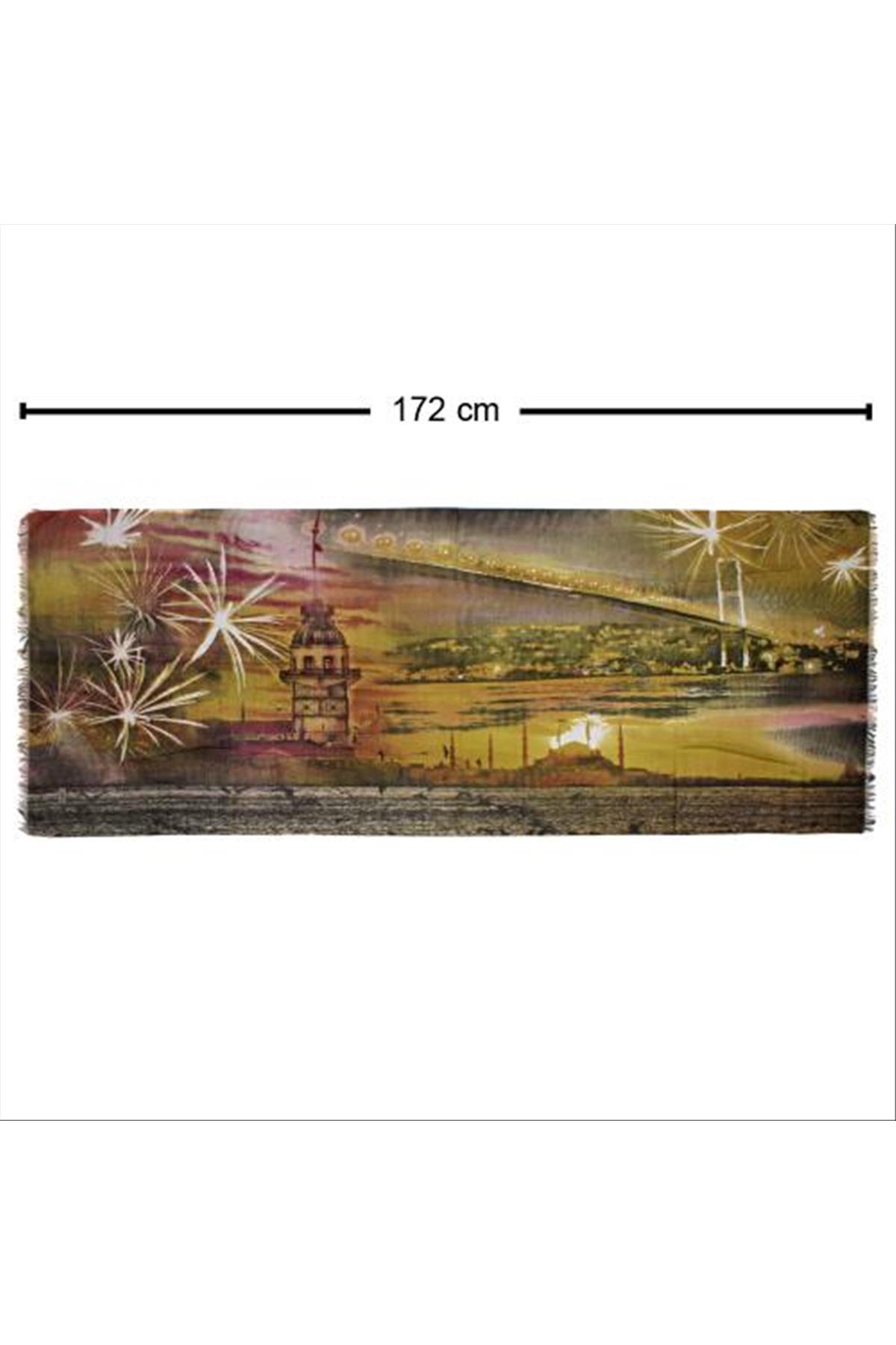 Kız Kulesi Eşarp Şal