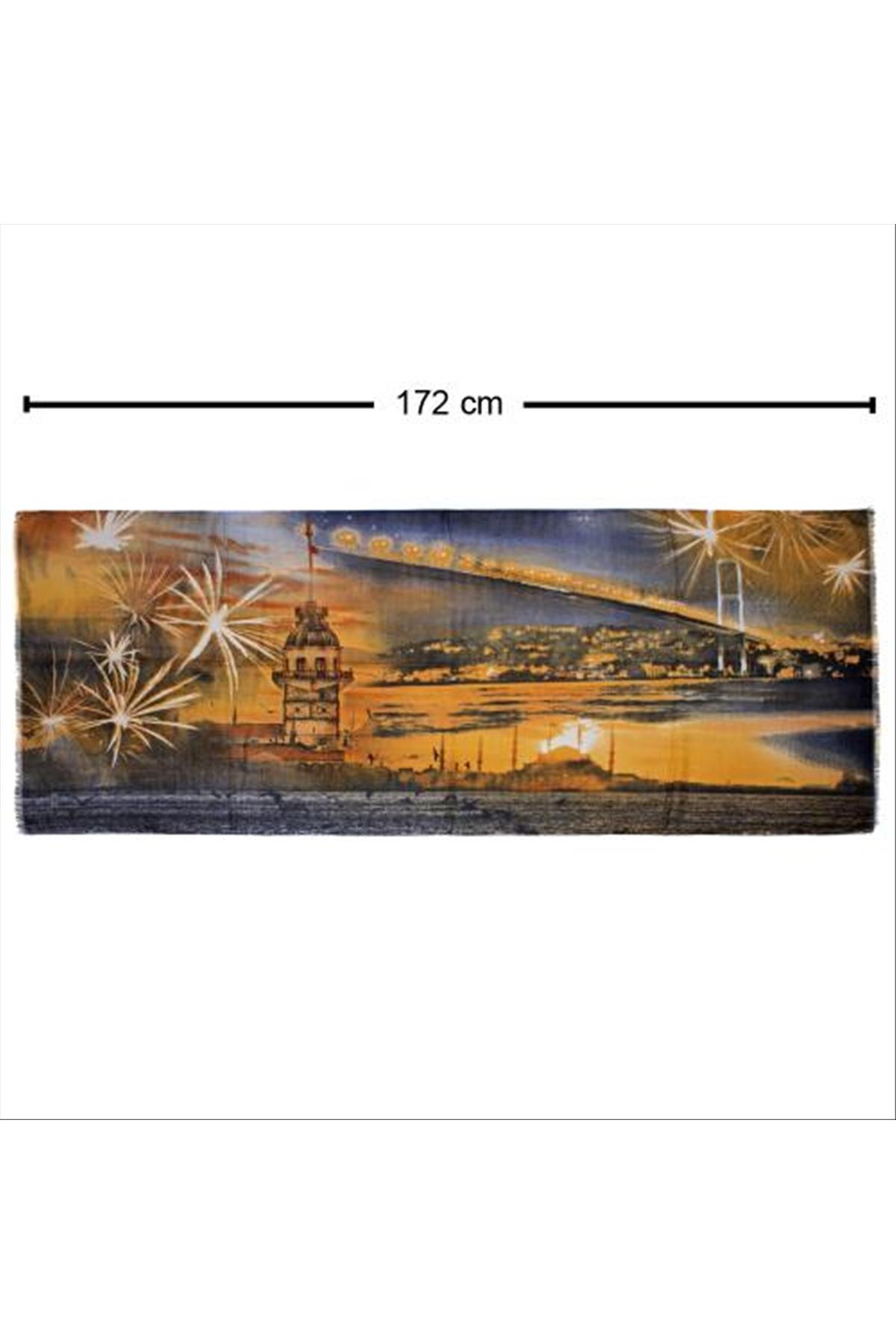 Kız Kulesi Eşarp Şal