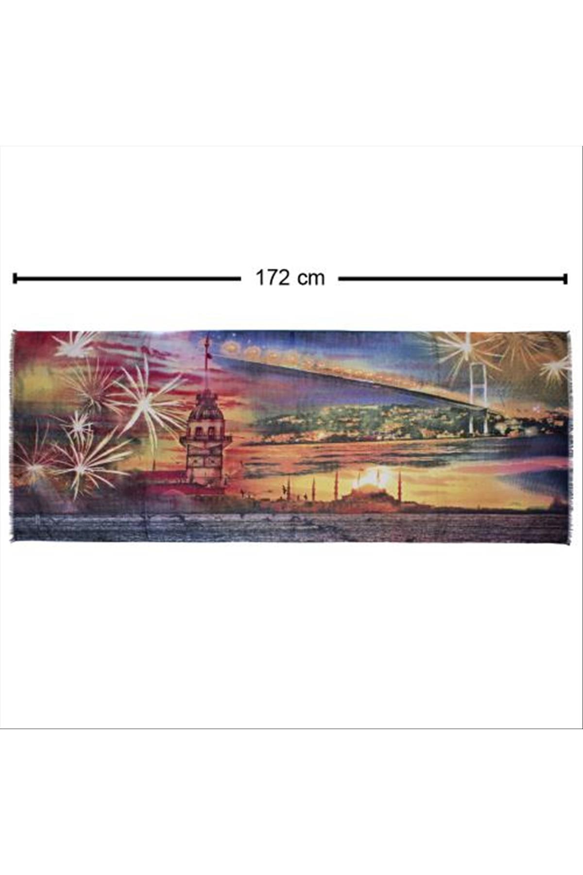 Kız Kulesi Eşarp Şal