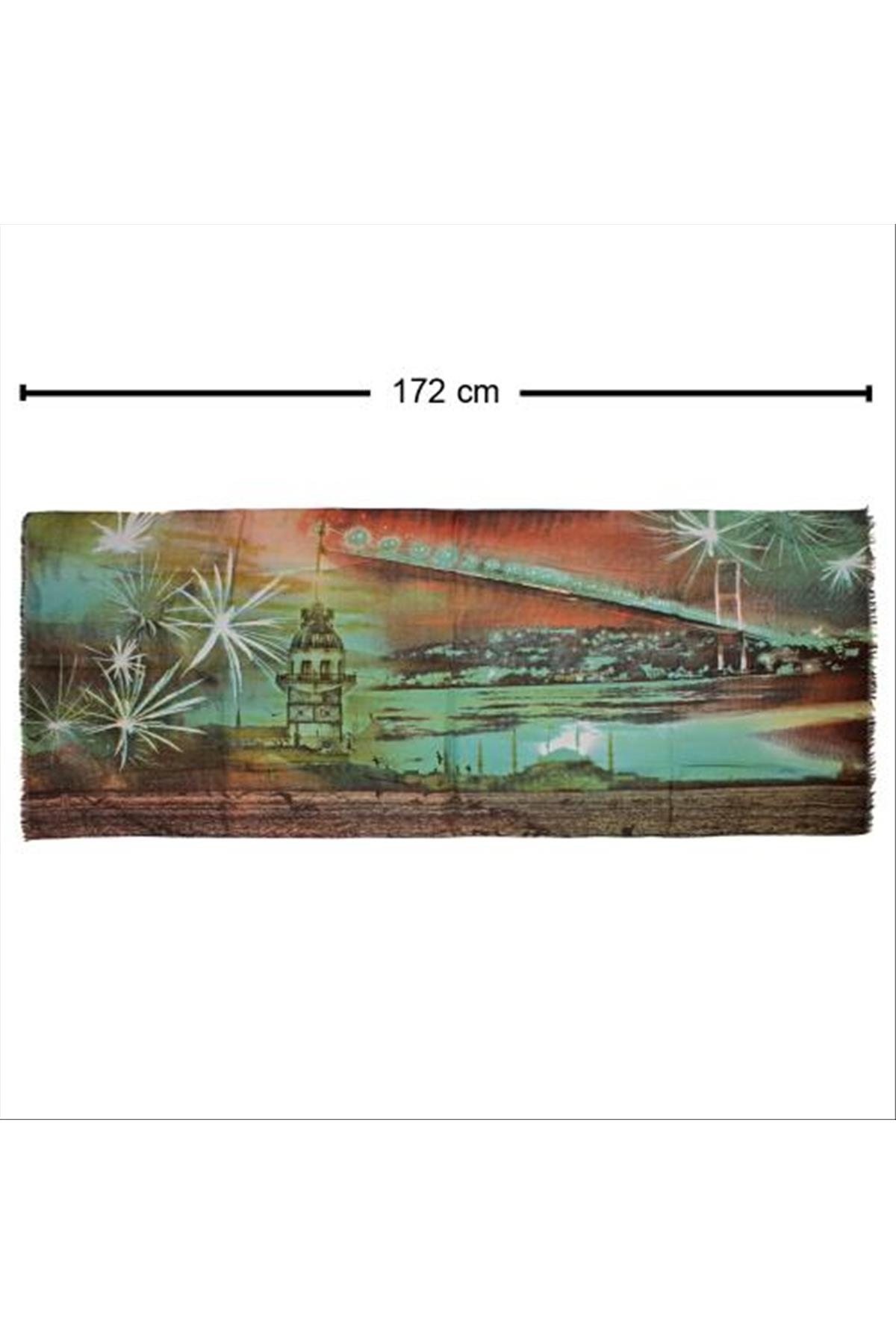 Kız Kulesi Eşarp Şal