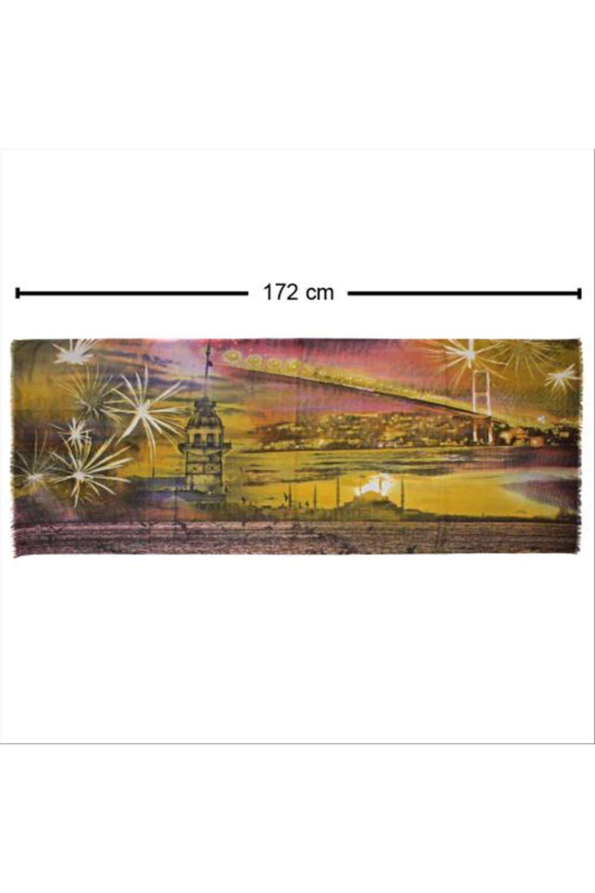 Kız Kulesi Eşarp Şal