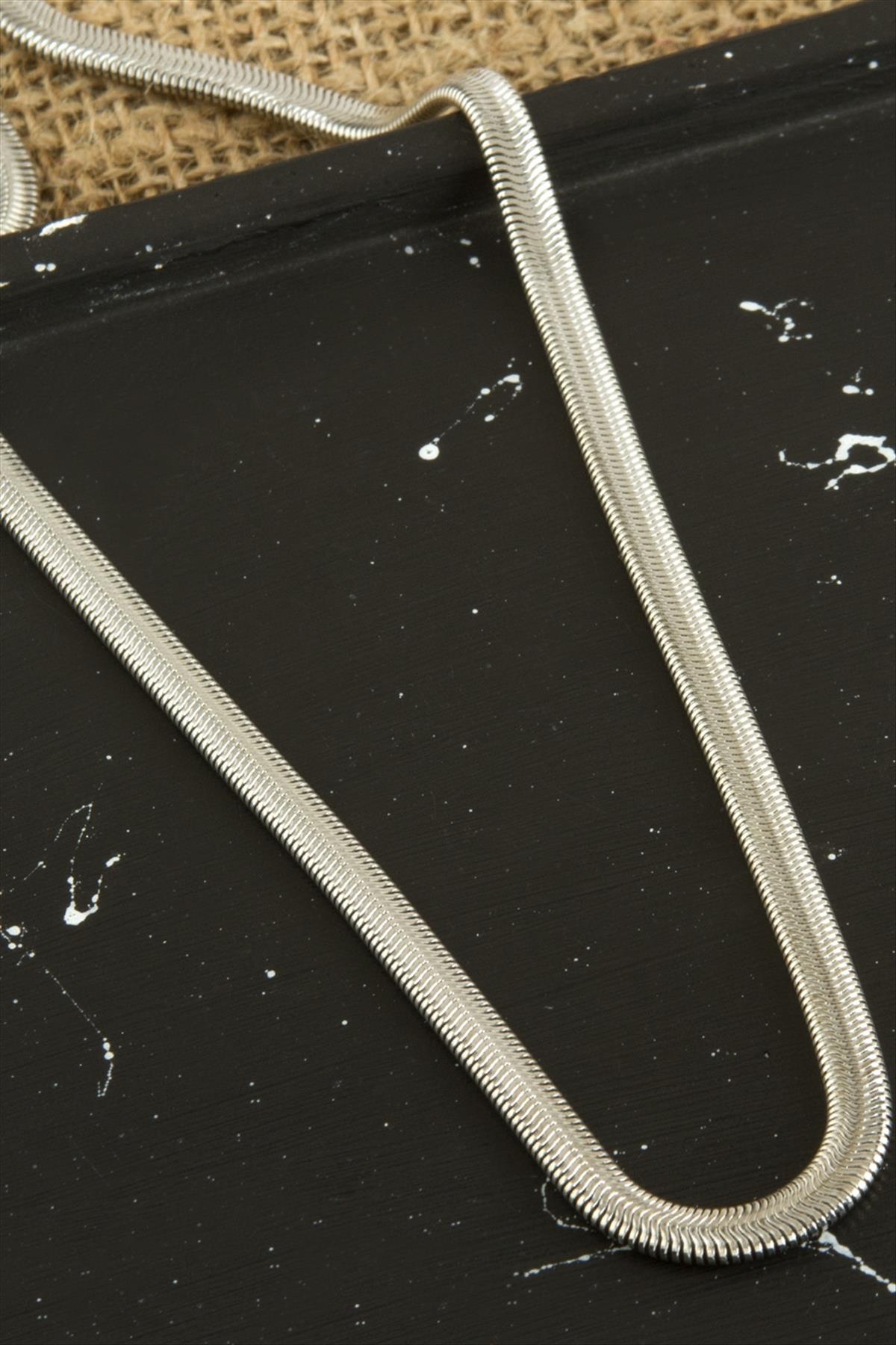 Kobra İtalyan Zincir Kolye 45 cm