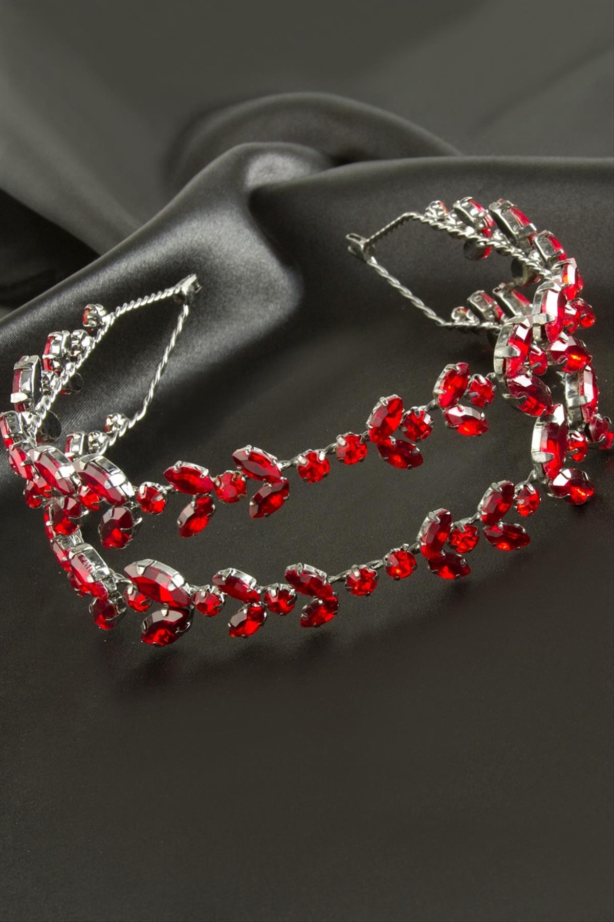 Kristal Taşlı Eğilebilir Saç Aksesuarı