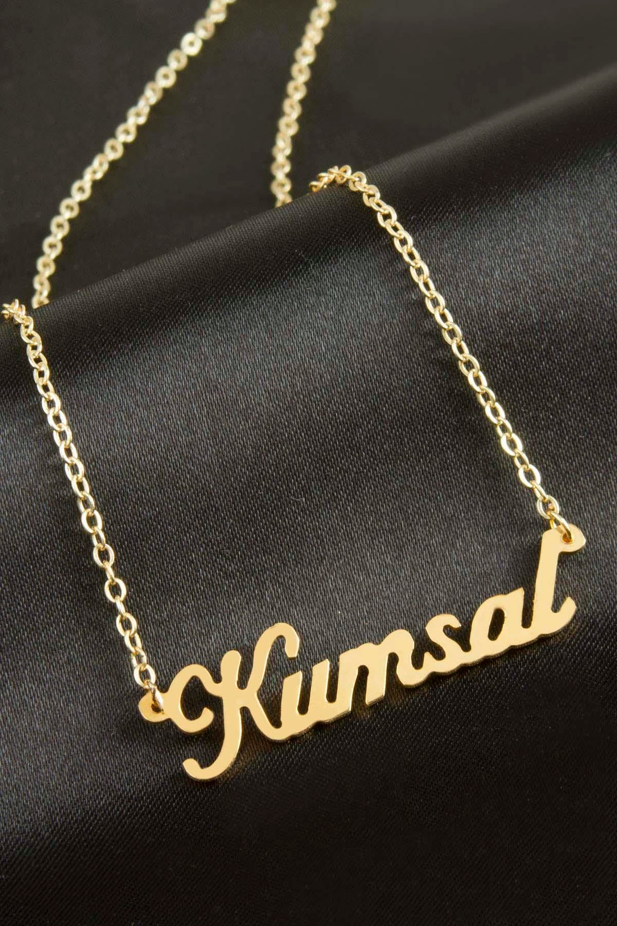 Kumsal İsimli Kolye (Kişiye Özel)