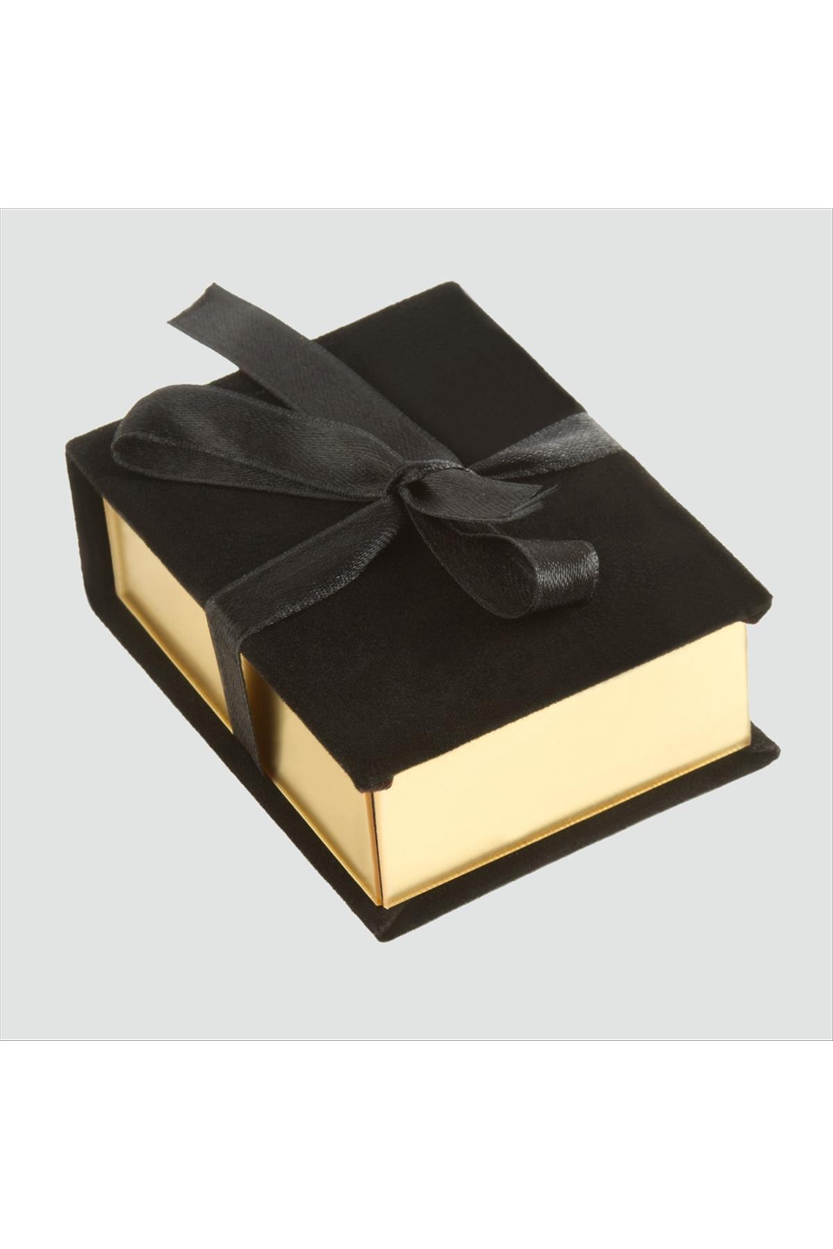 Kurdale Kadife Ahşap Lüx Set Kolye Kutusu