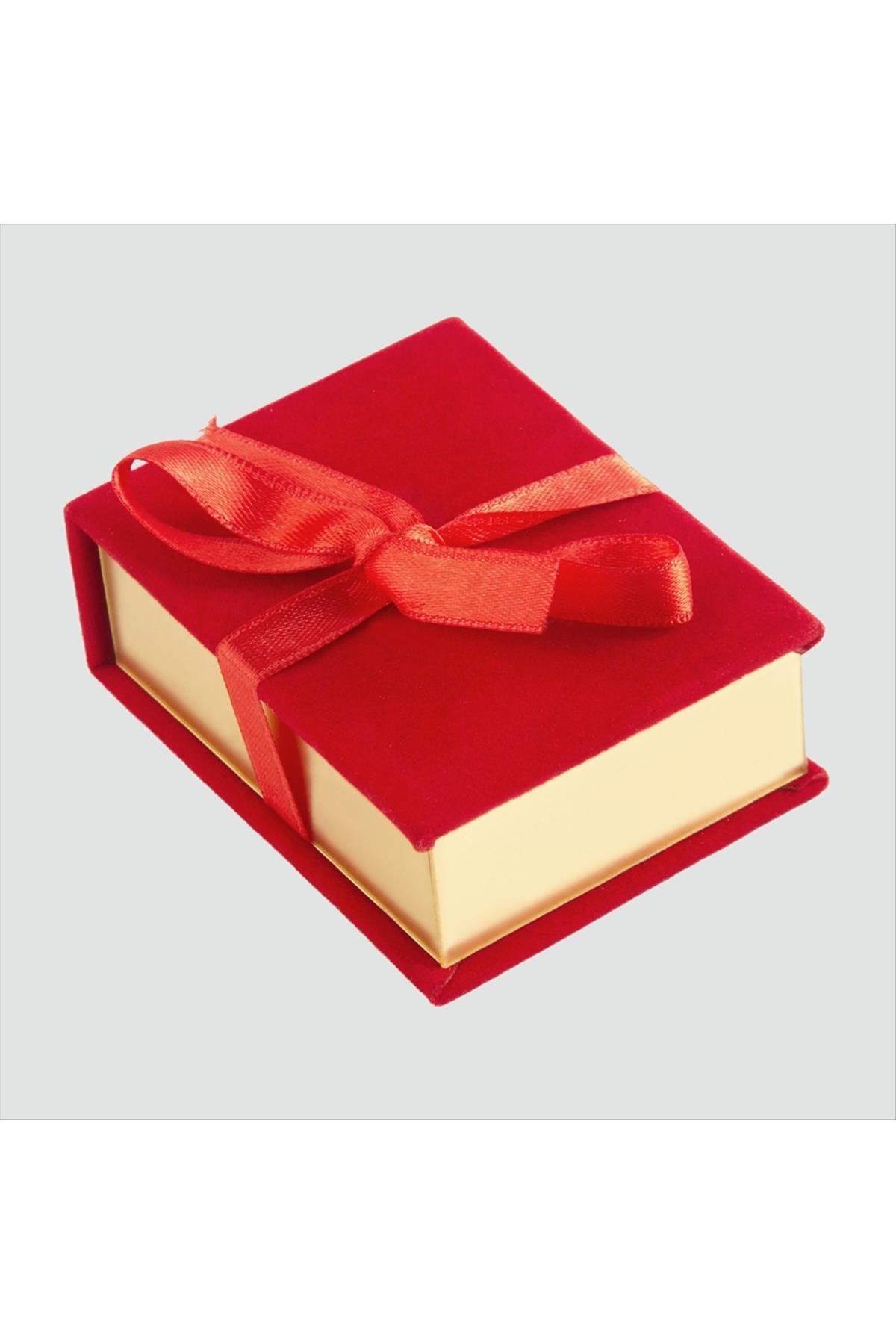 Kurdale Kadife Ahşap Lüx Set Kolye Kutusu