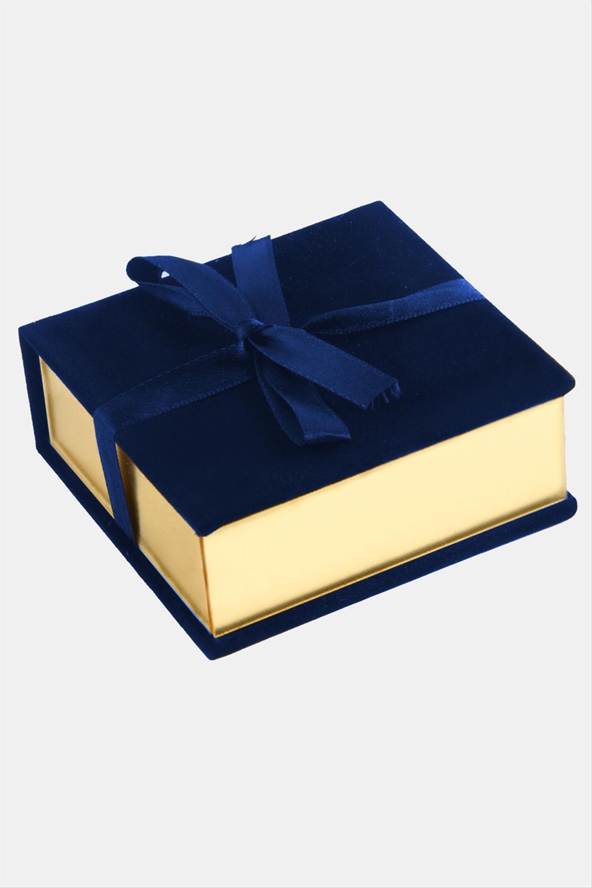 Kurdale Kadife Ahşap Lüx Set Kolye Kutusu