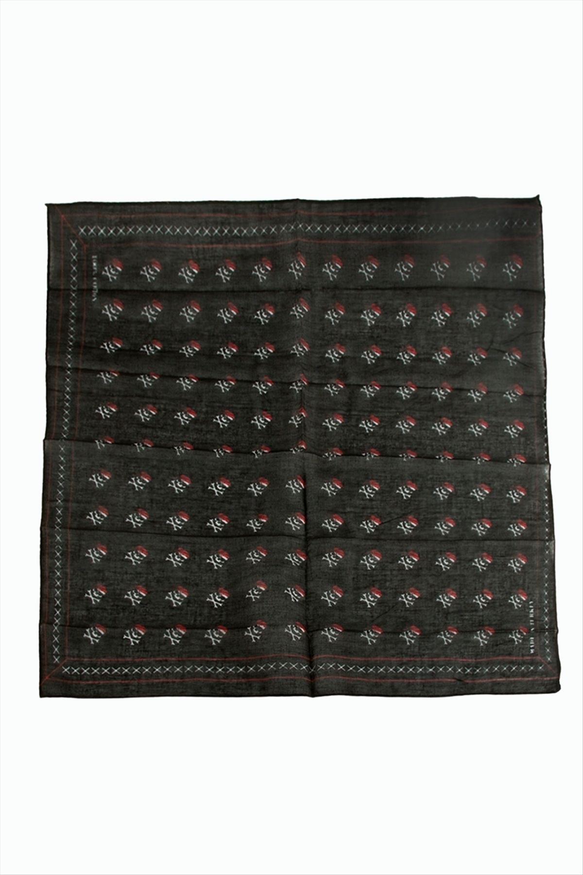 Kuru Kafa Desenli Bandana 50*50