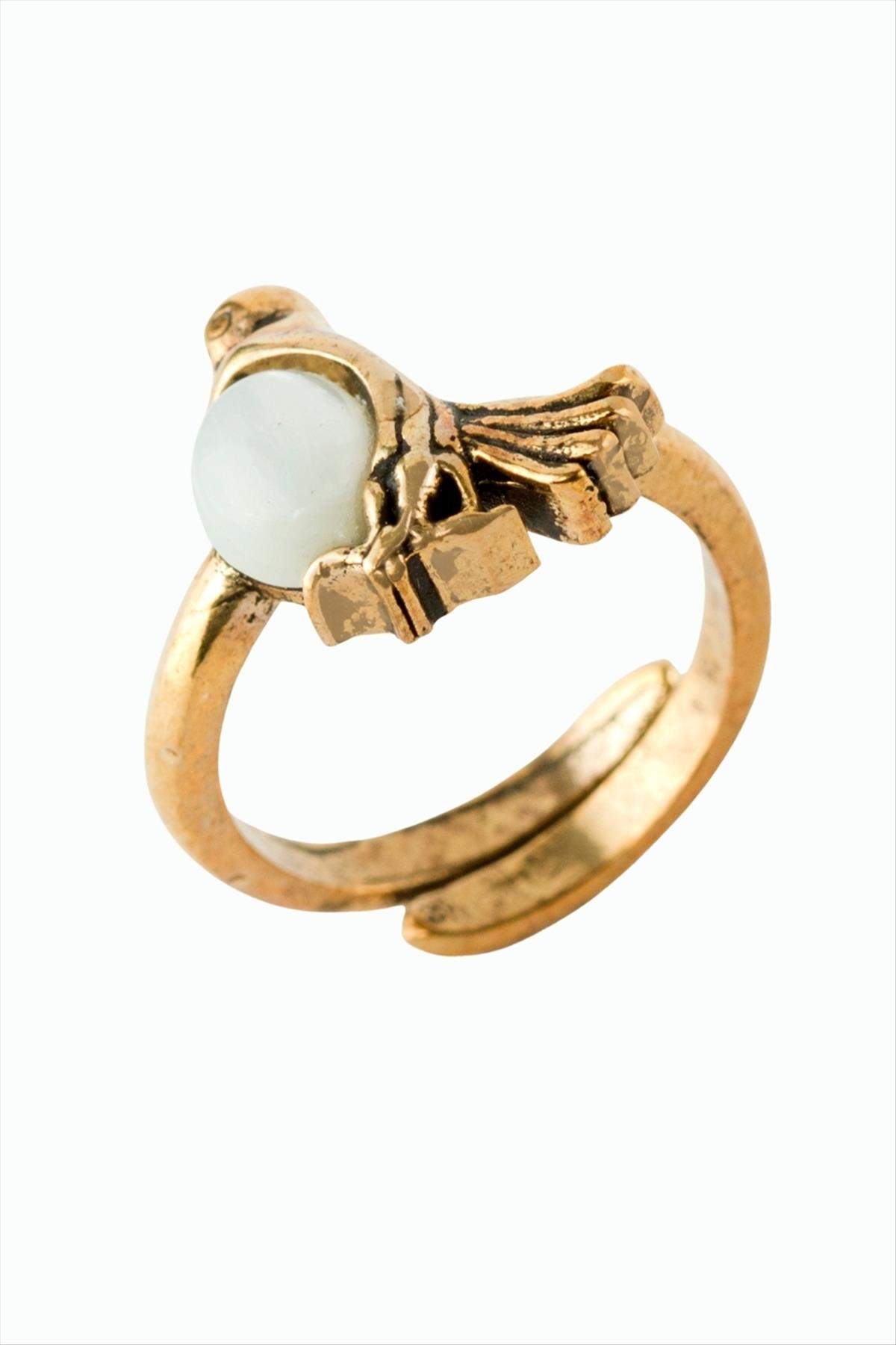 Kuş Doğaltaşlı Otantik Yüzük