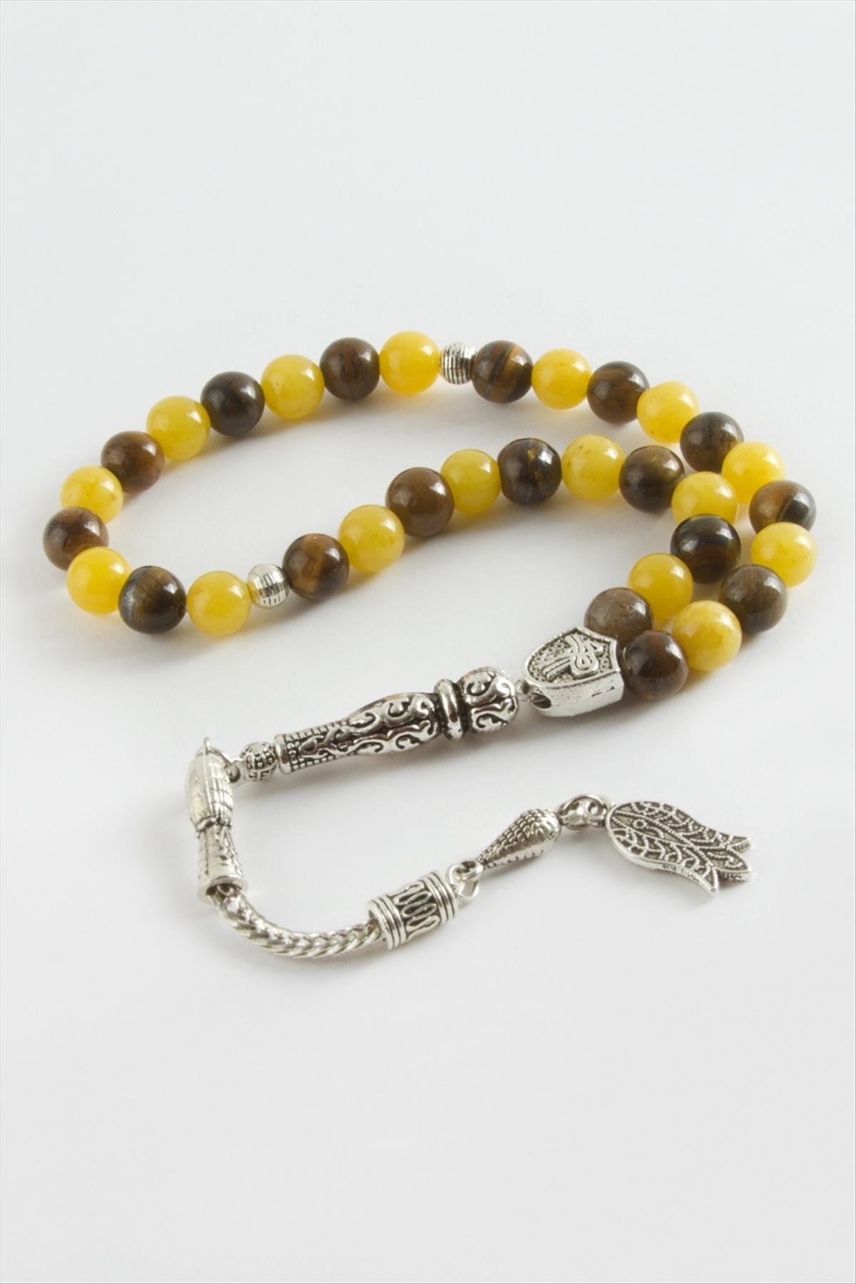 Kuvars Kaplangözü Doğaltaş Tesbih 8 mm