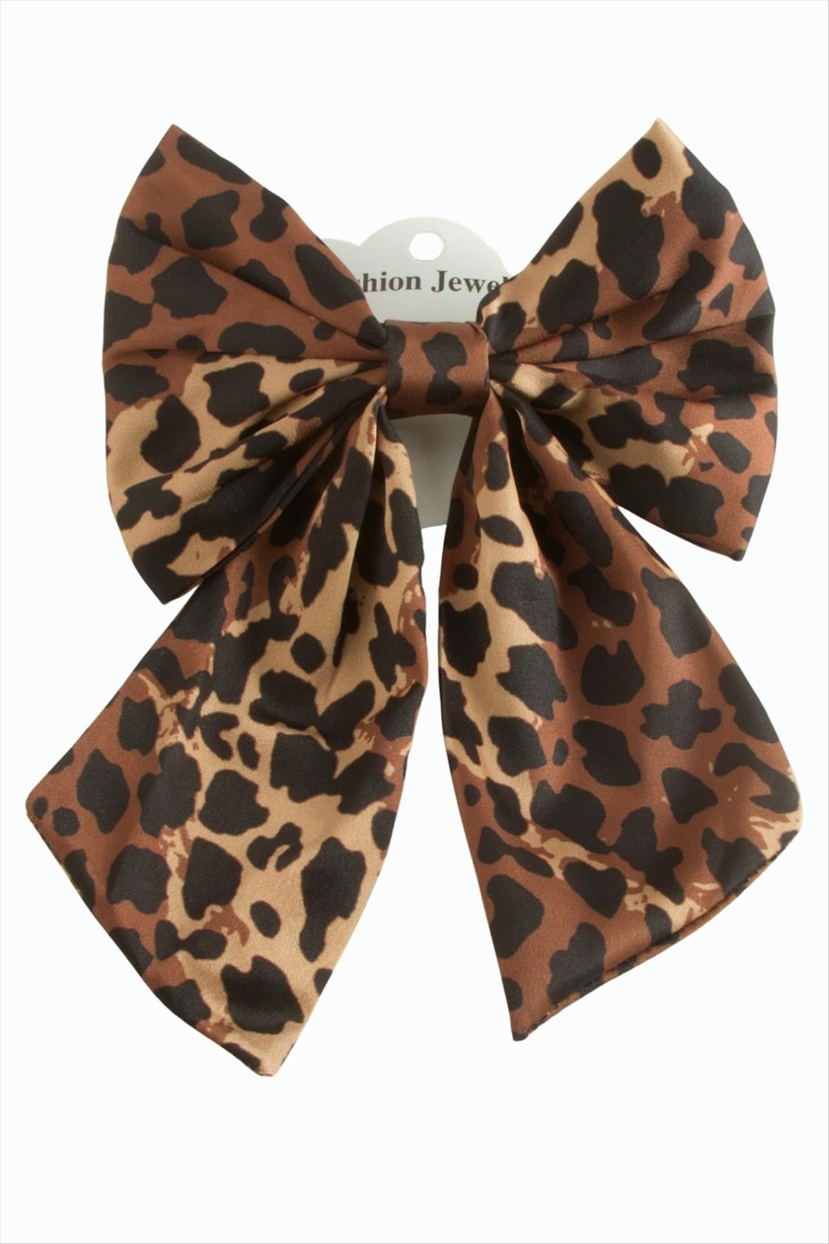 Leopar Desenli Fiyong Otomatik Toka 14 cm