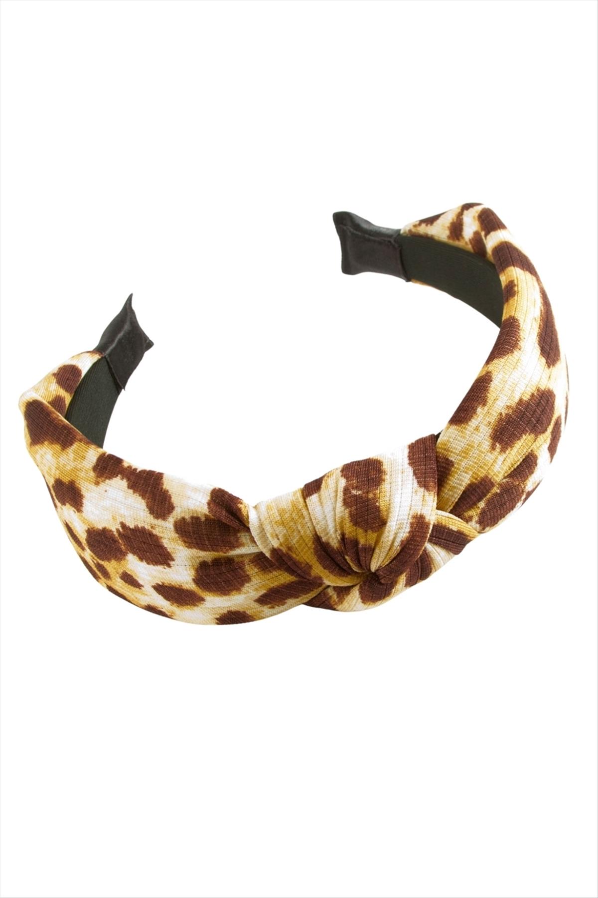 Leopar Desenli Fiyong Taç