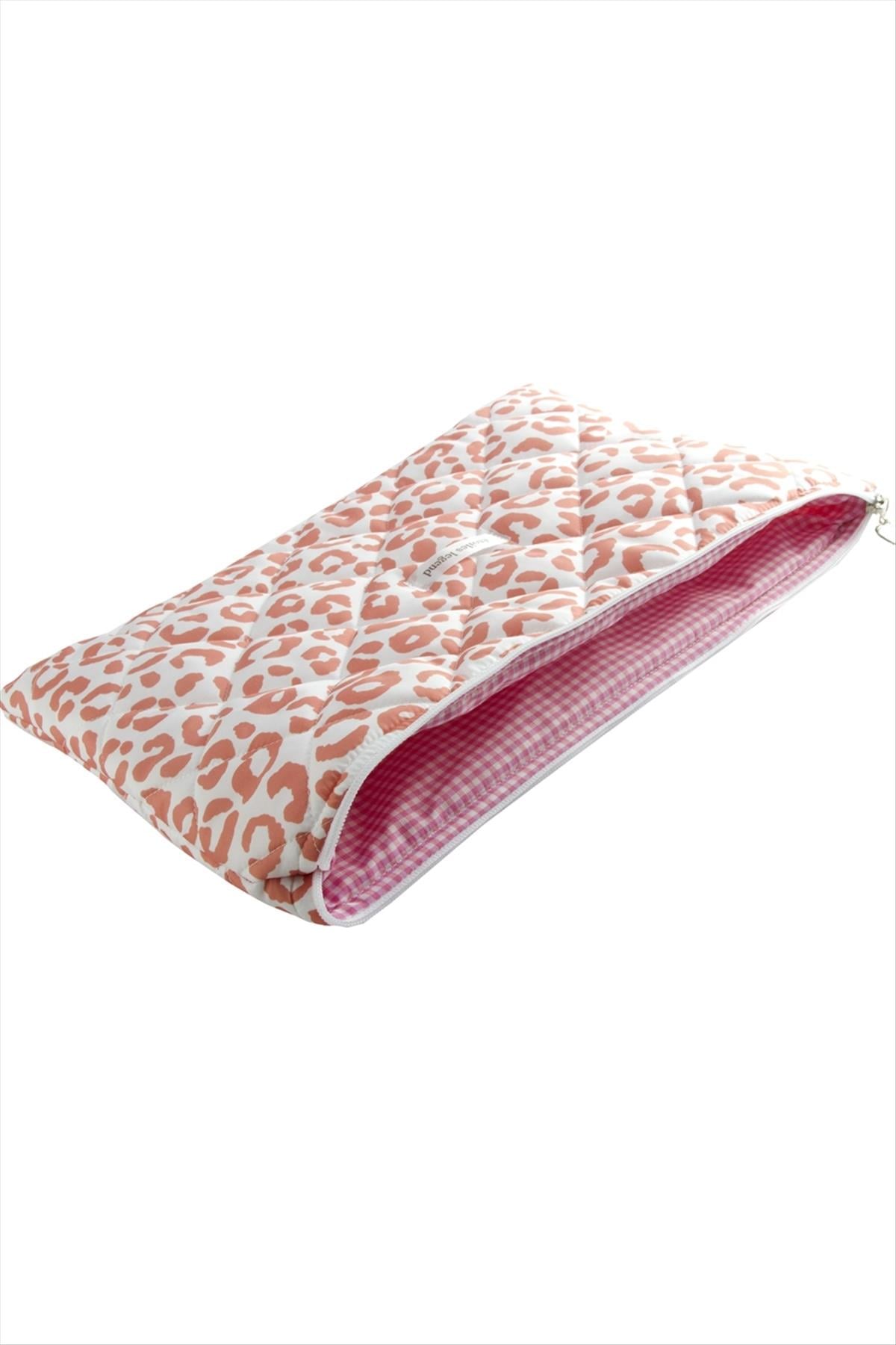 Leopar Desenli Labtop Bilgisayar Çantası 15*16 inç