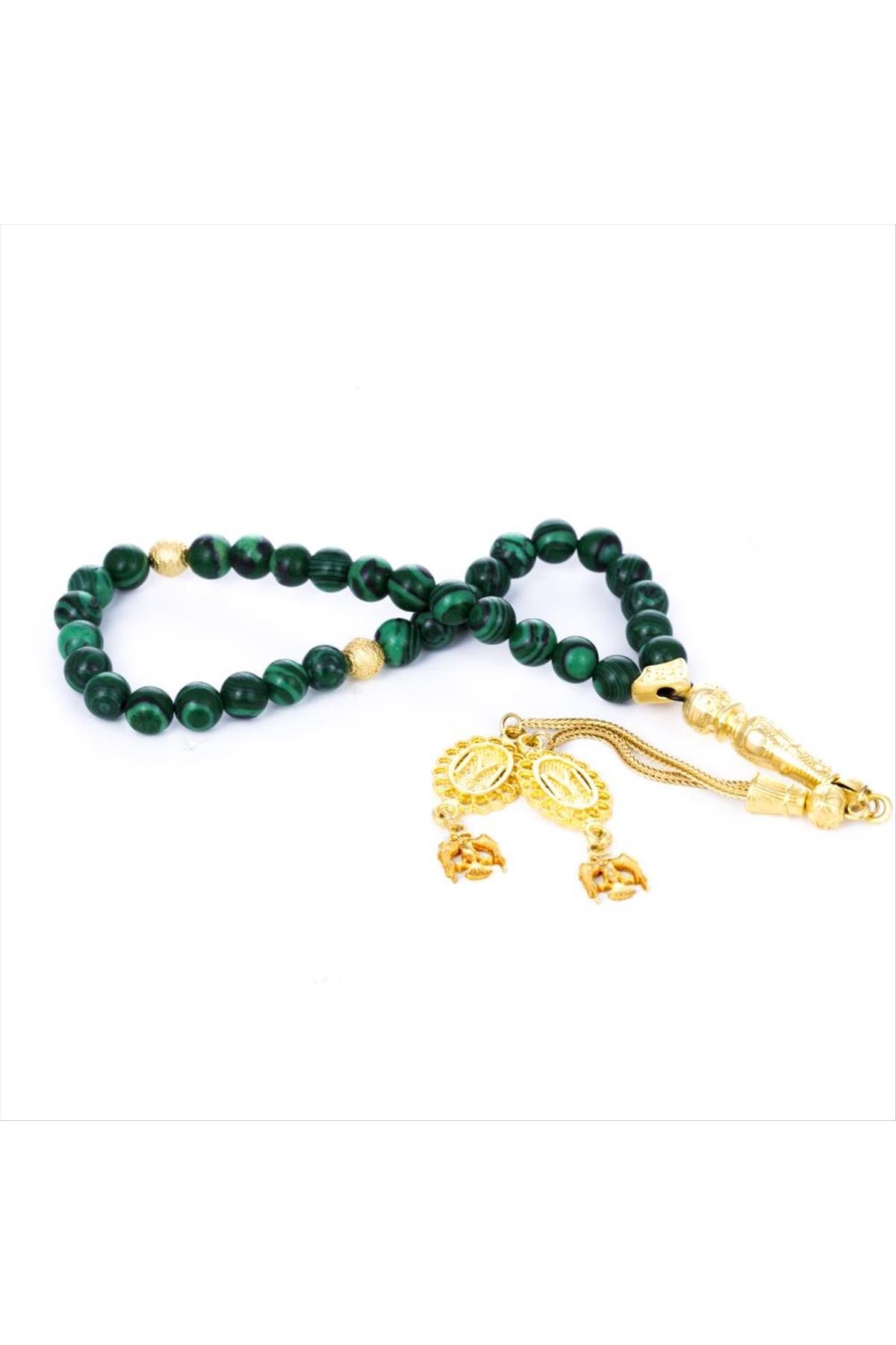 Malahit Doğaltaş Tesbih 8 mm