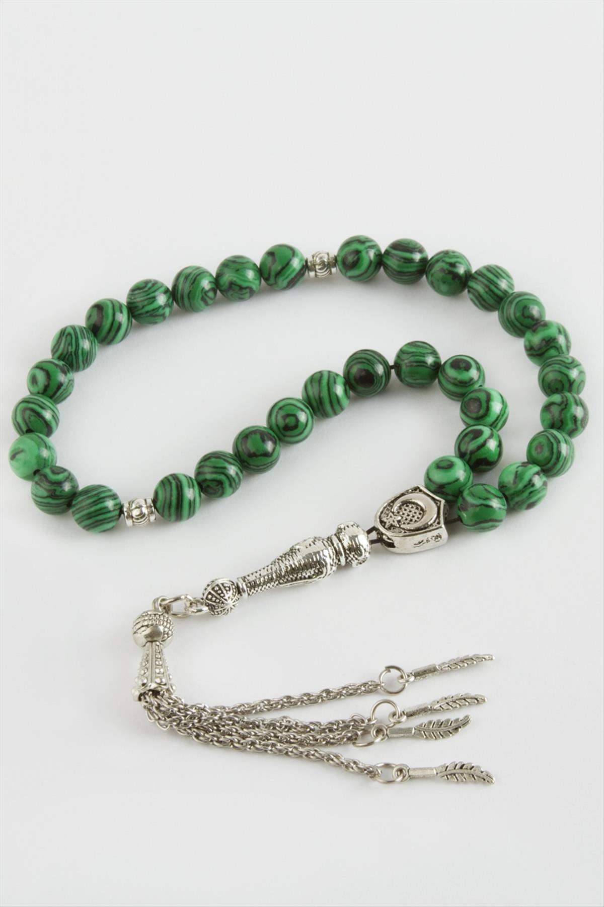 Malahit Doğaltaş Tesbih 8 mm