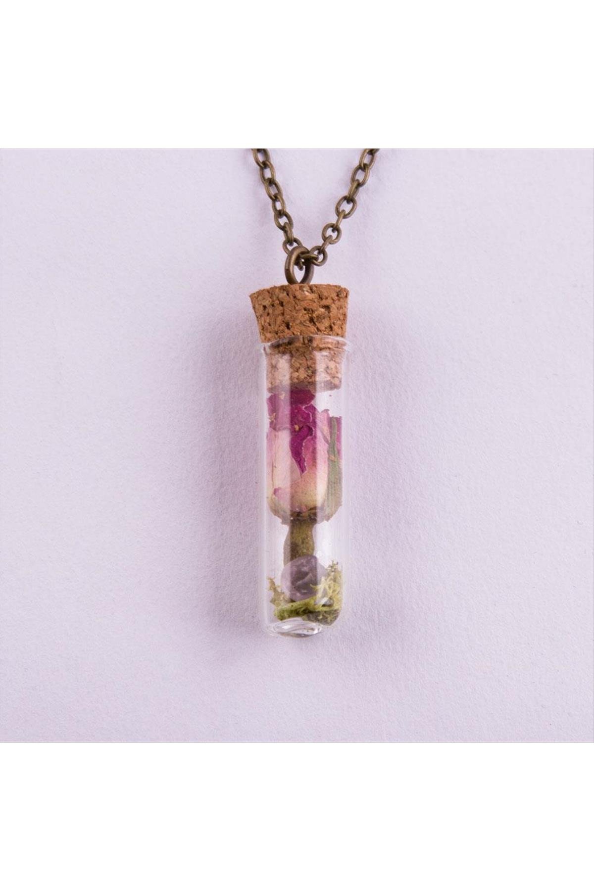 Mantar Tıpalı Canlı Kolye