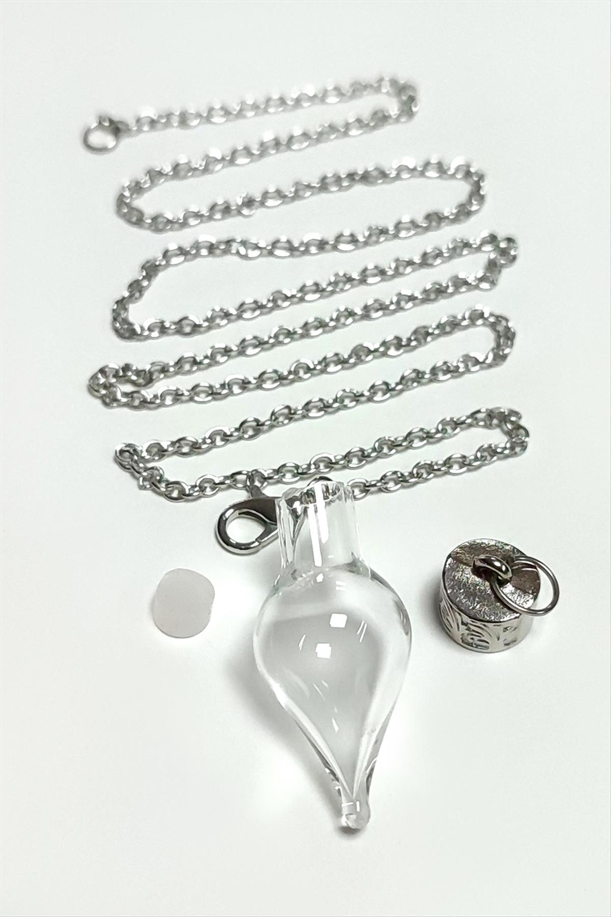 Metal Kapaklı Boş Fanus Canlı Kolye