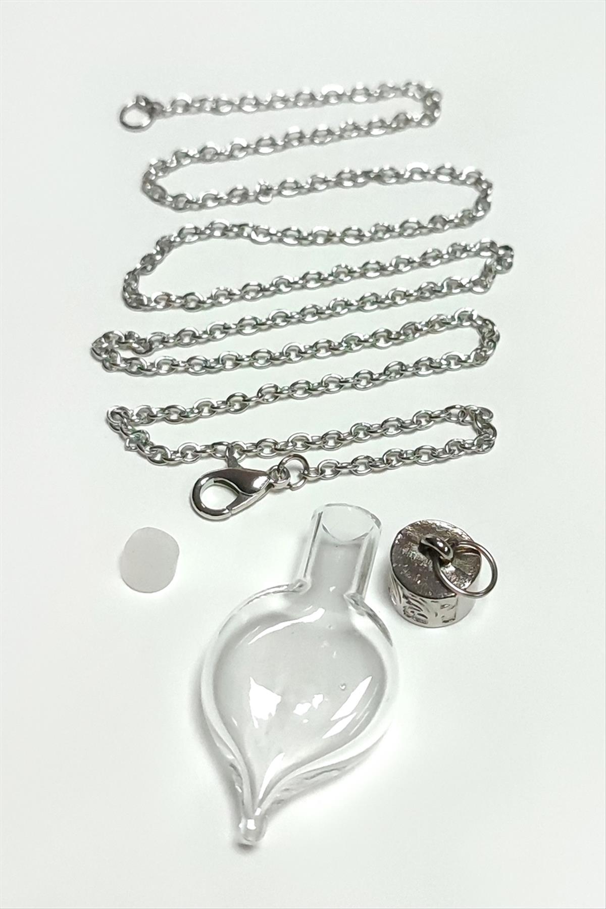 Metal Kapaklı Boş Fanus Canlı Kolye