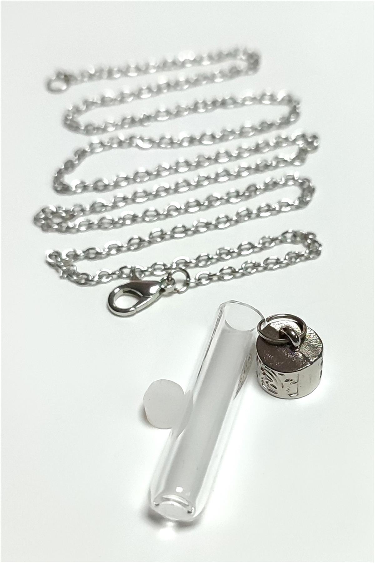 Metal Kapaklı Boş Fanus Canlı Kolye