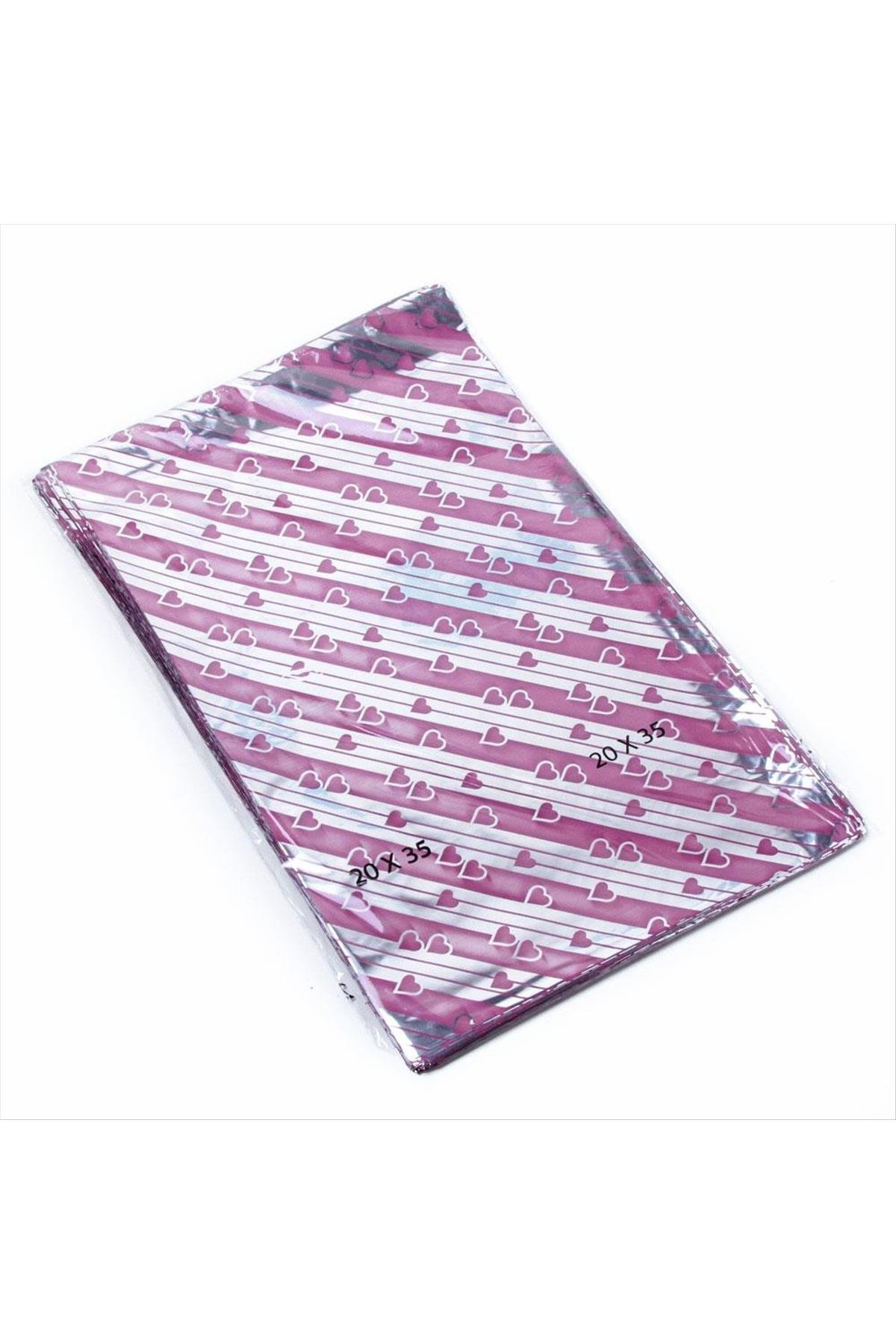 Metalize Hediye Poşet Paketi 100'lü (20*35)