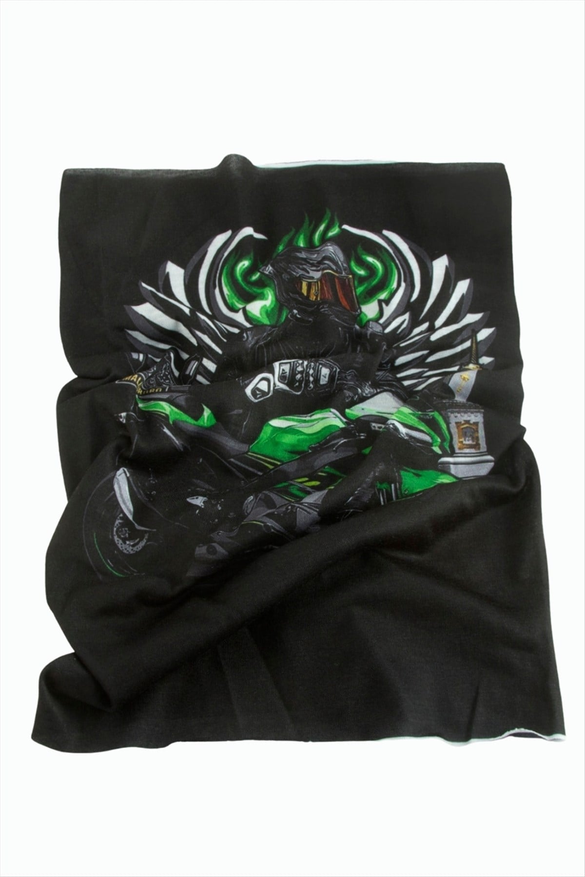 Motorcu Desenli Baff Boyunluk