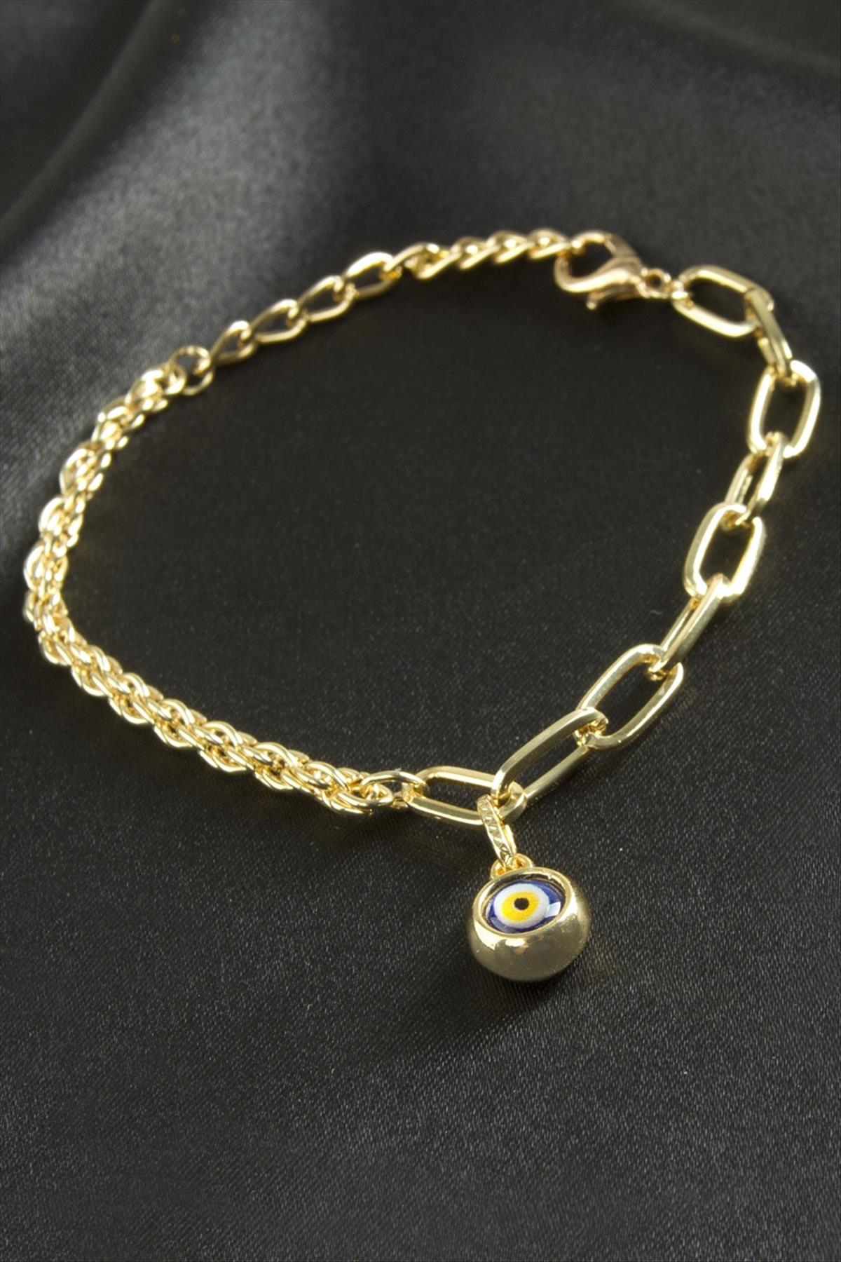 Nazar Burgulu Zincir Bileklik