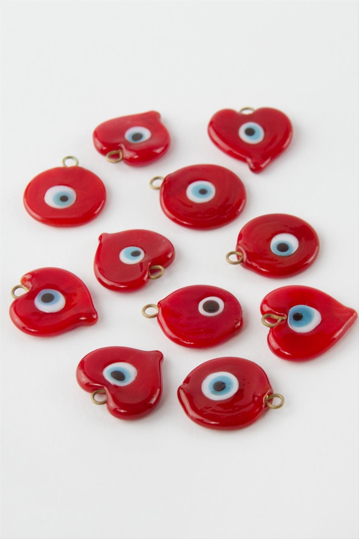 Nazar Kırmızı Cam Aparat 1 Adet