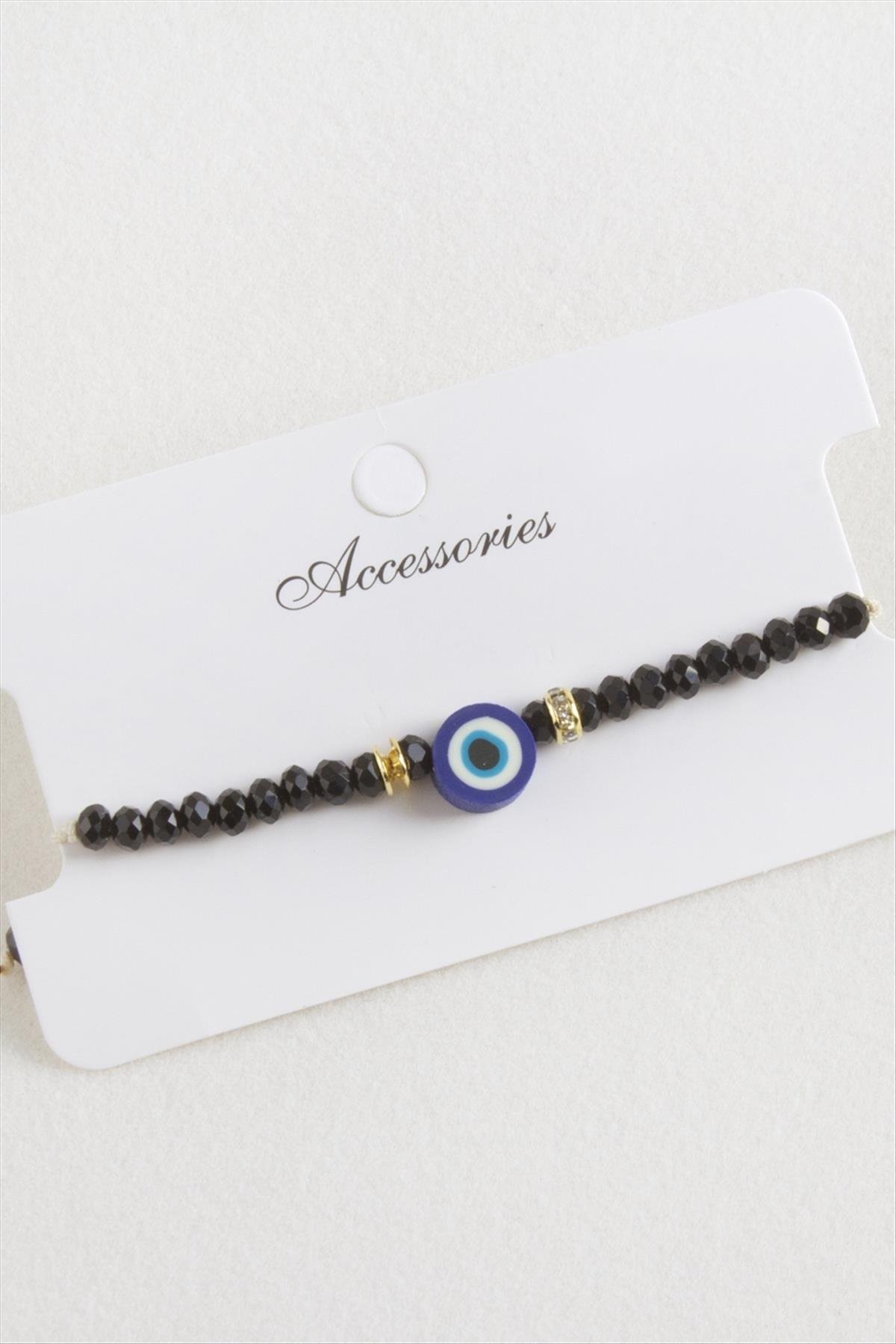 Nazar Kristal Makrome İp Bileklik