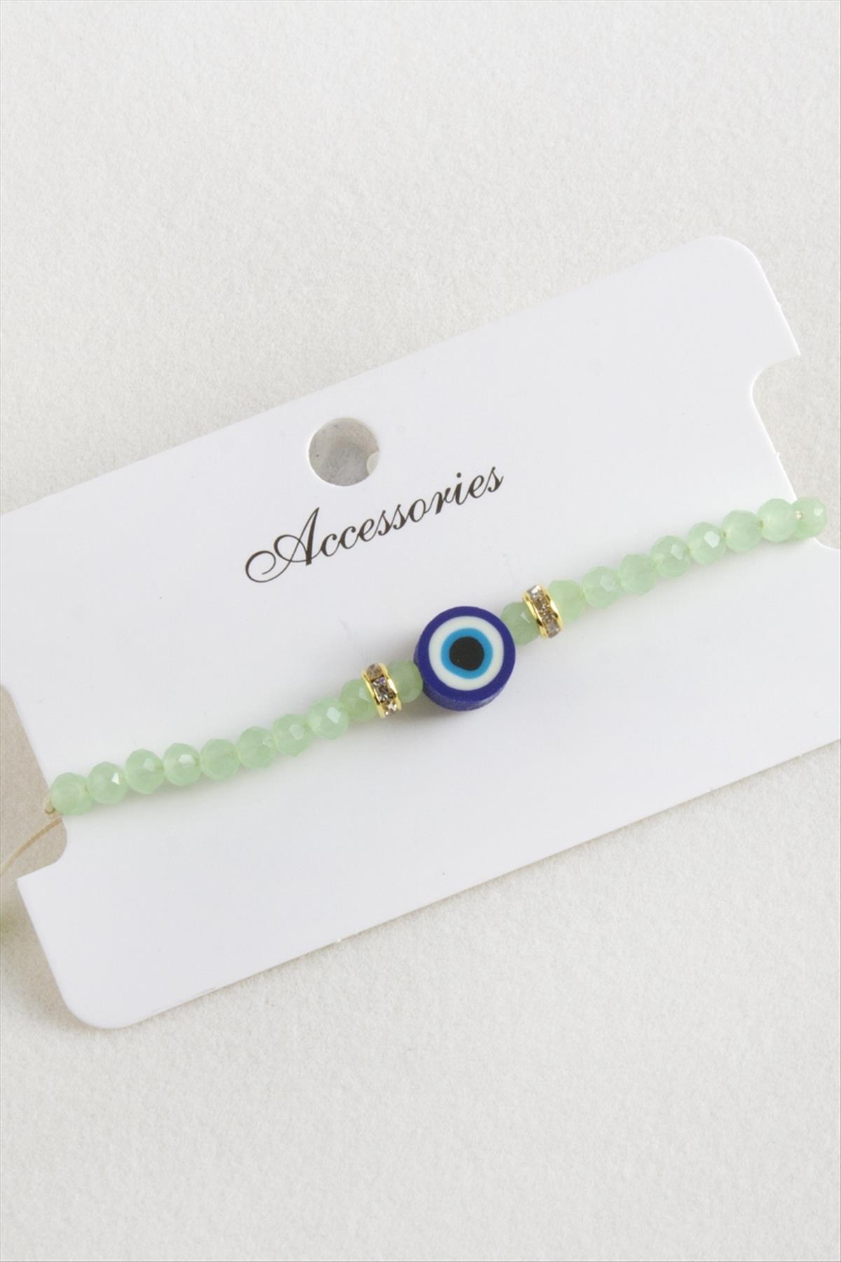 Nazar Kristal Makrome İp Bileklik