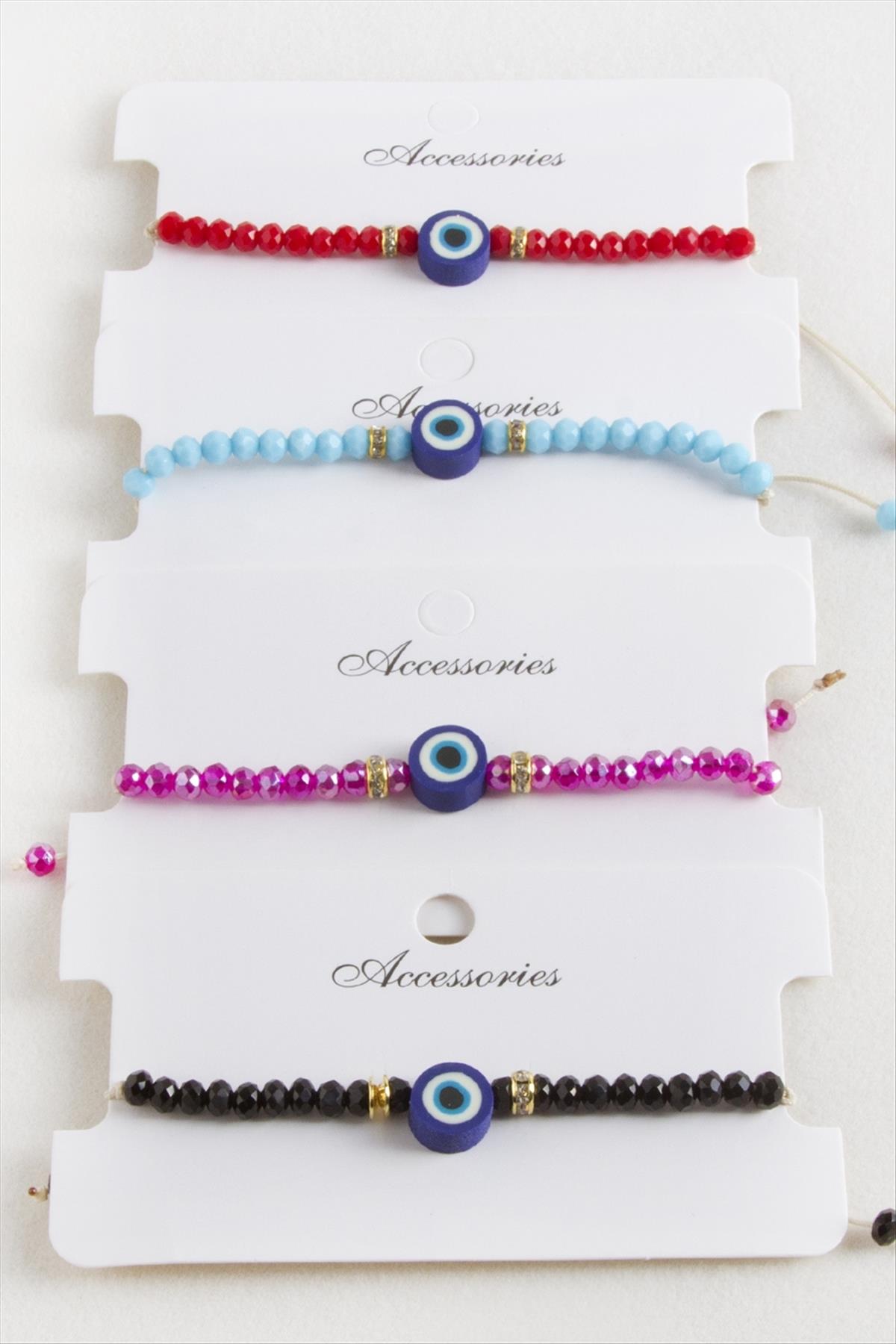 Nazar Kristal Makrome İp Bileklik