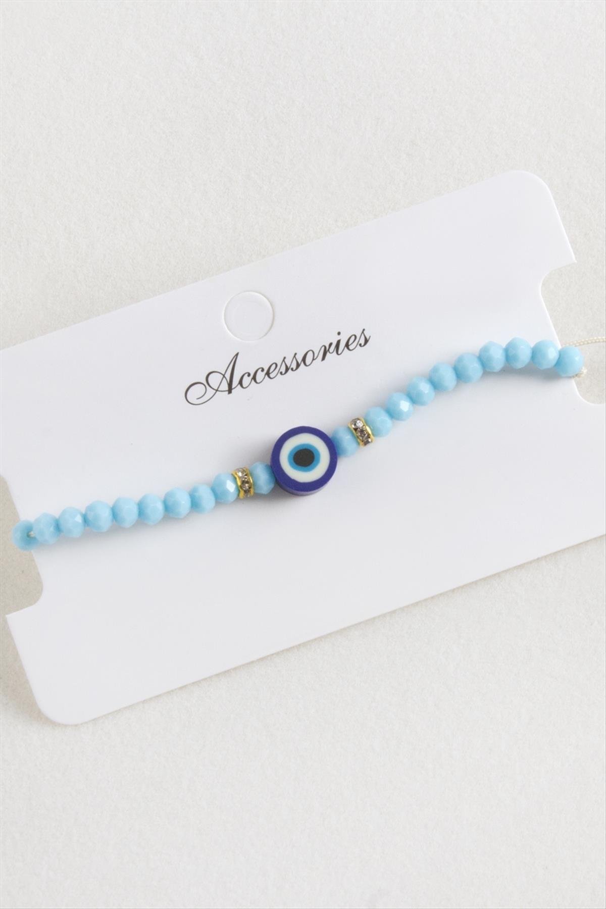 Nazar Kristal Makrome İp Bileklik