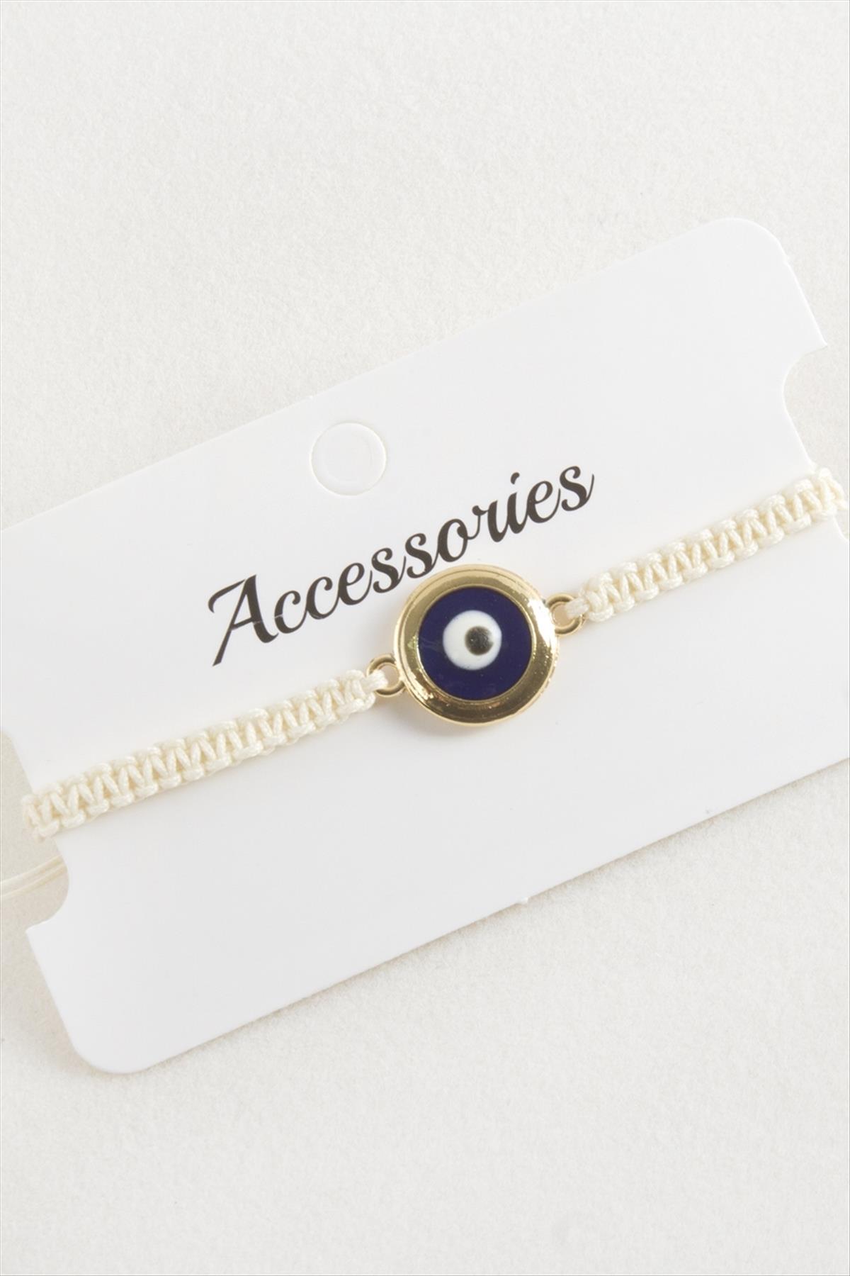 Nazar Makrome Örgülü Bileklik