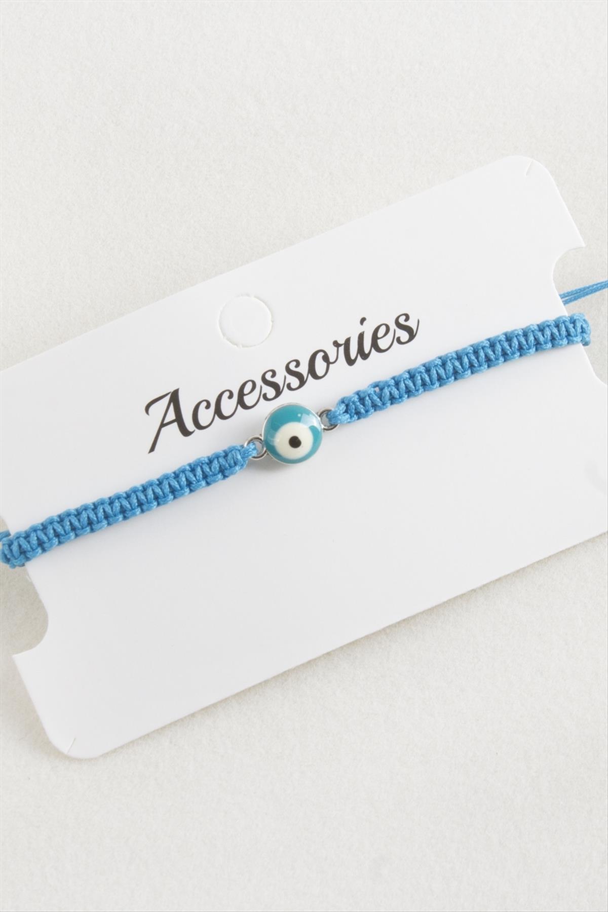 Nazar Makrome Örgülü Bileklik