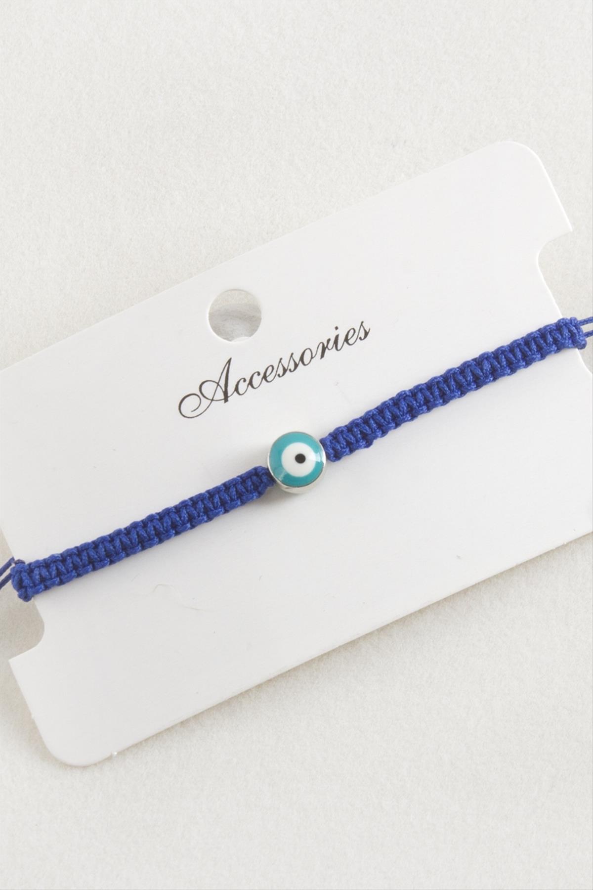 Nazar Makrome Örgülü Bileklik