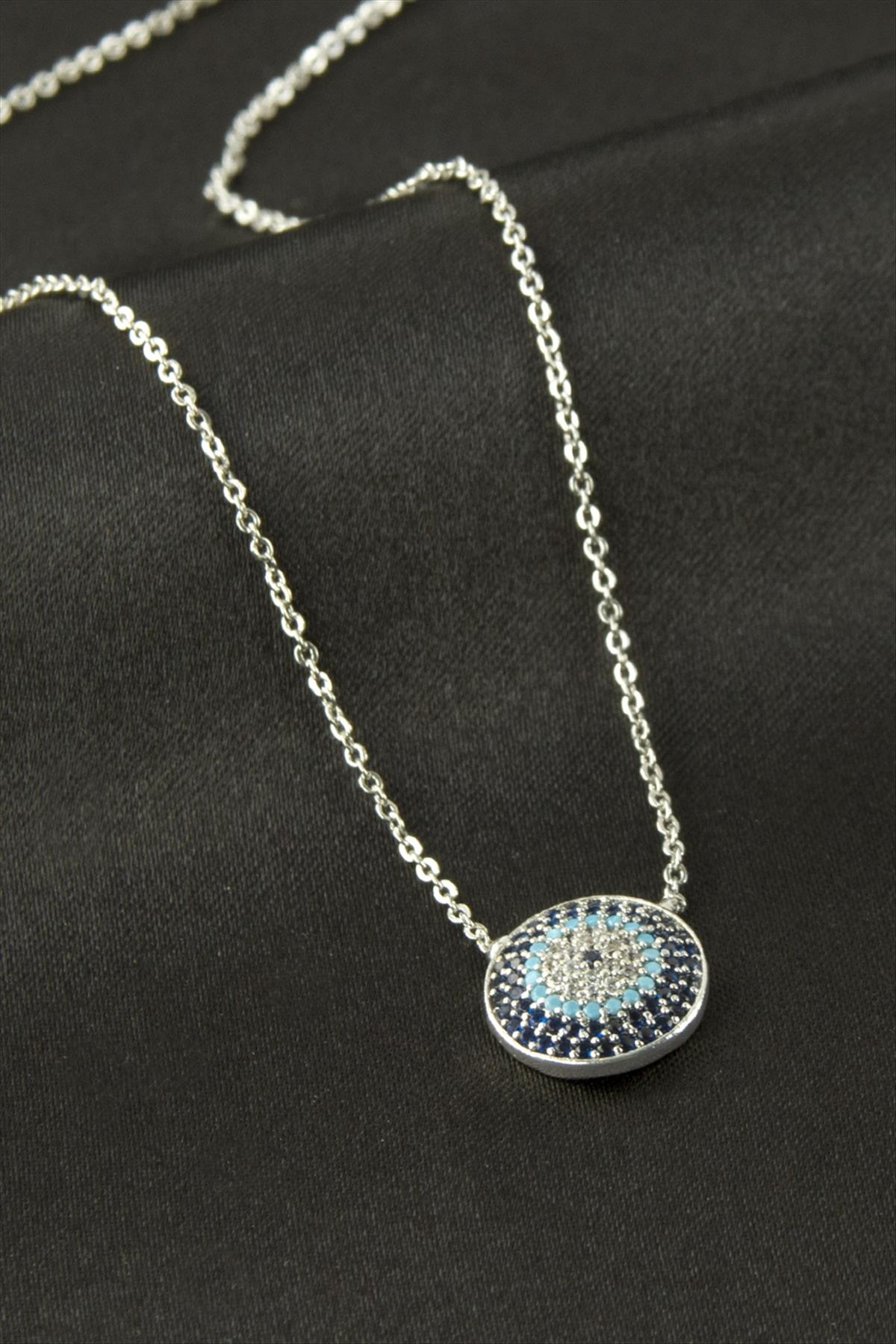 Nazar Zirkon Taşlı Kolye