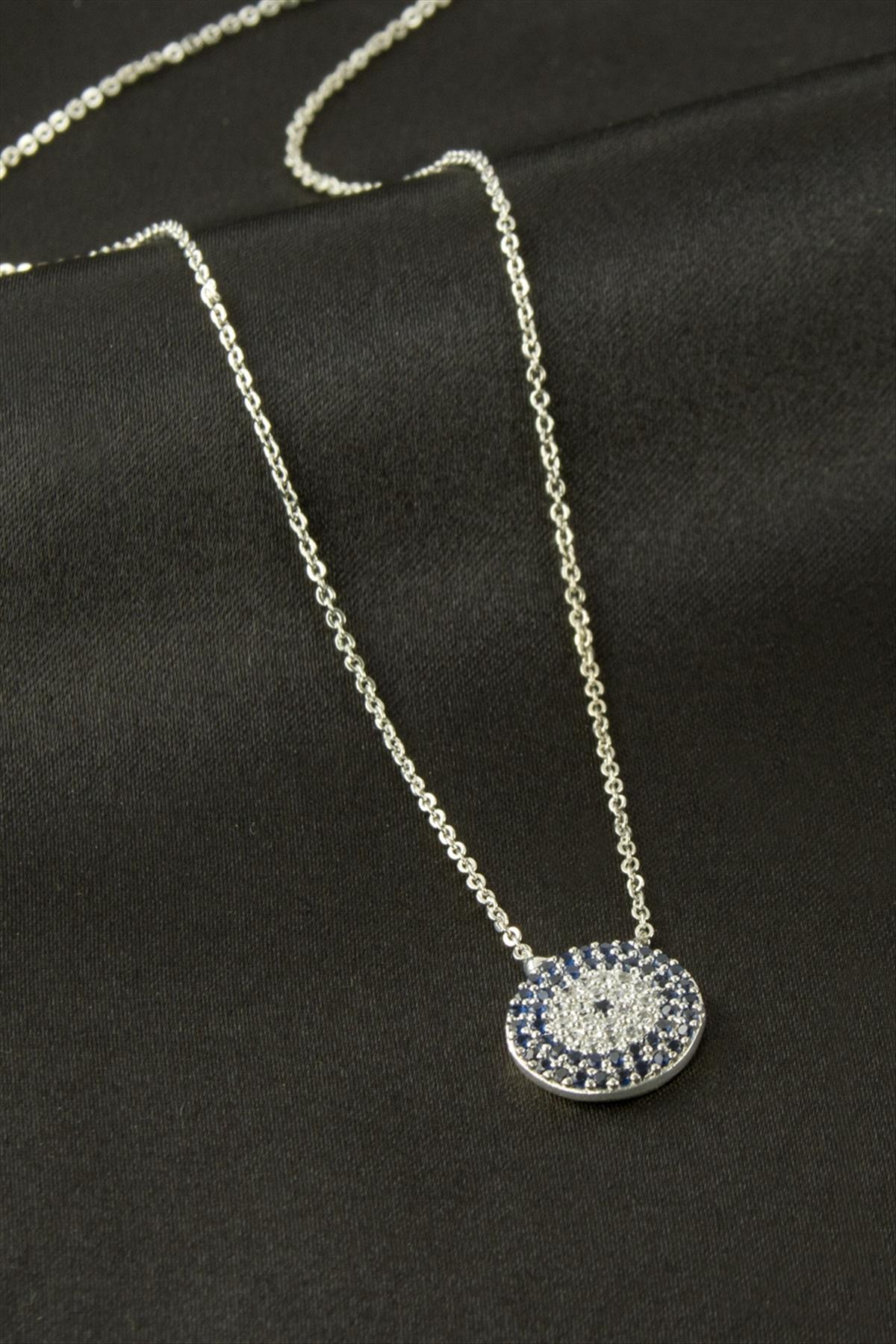 Nazar Zirkon Taşlı Kolye